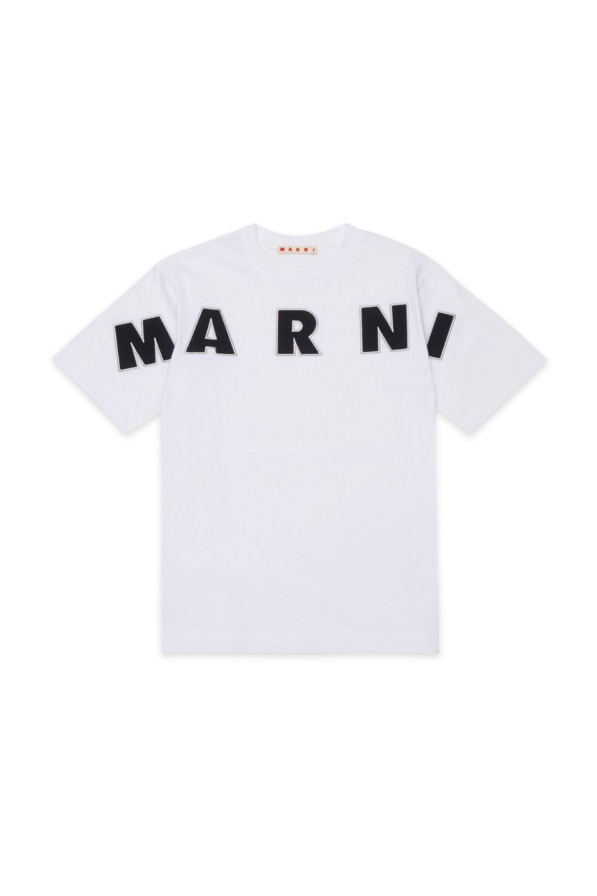 T-shirt con logo ricamato