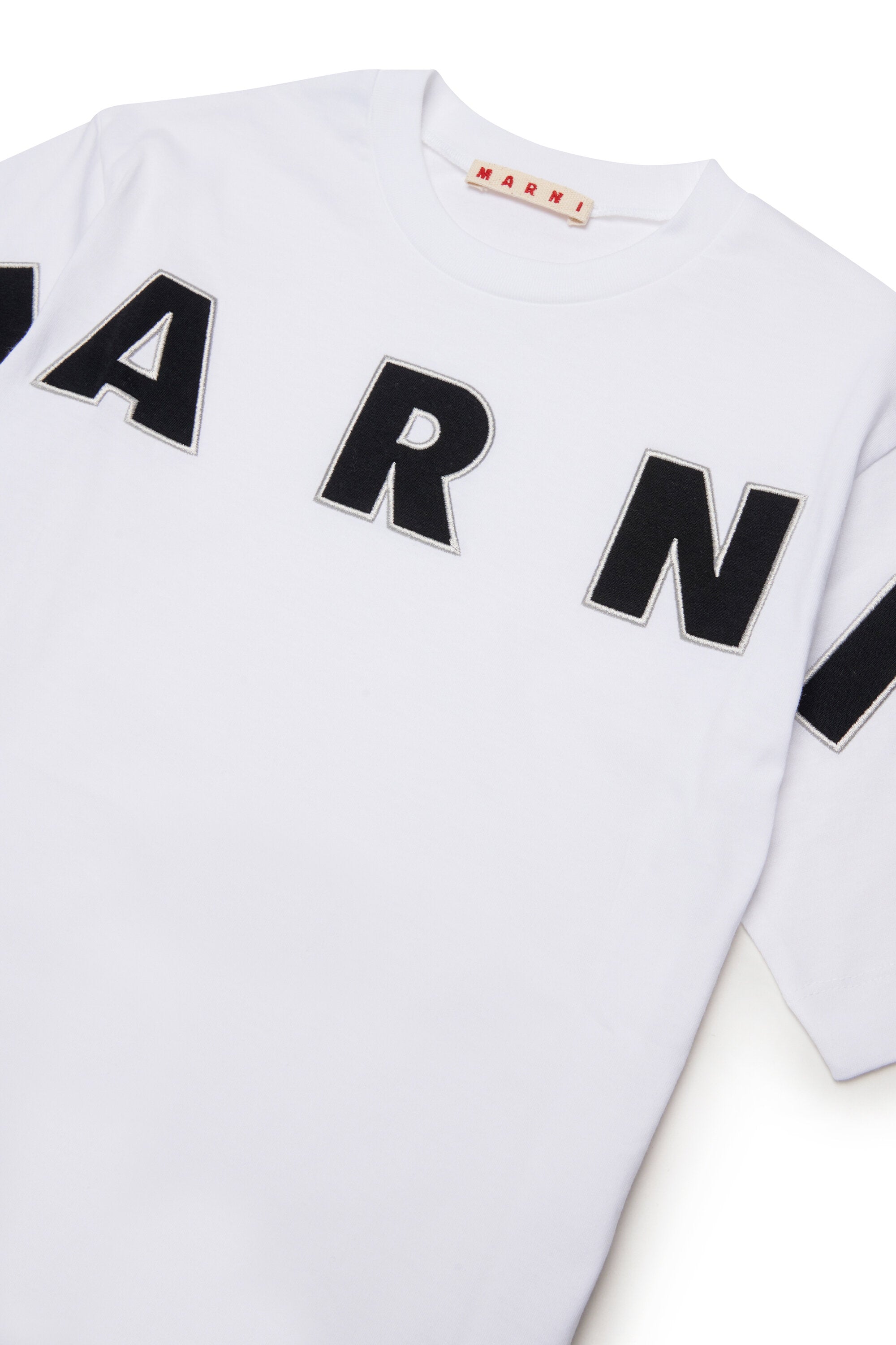 T-shirt con logo ricamato