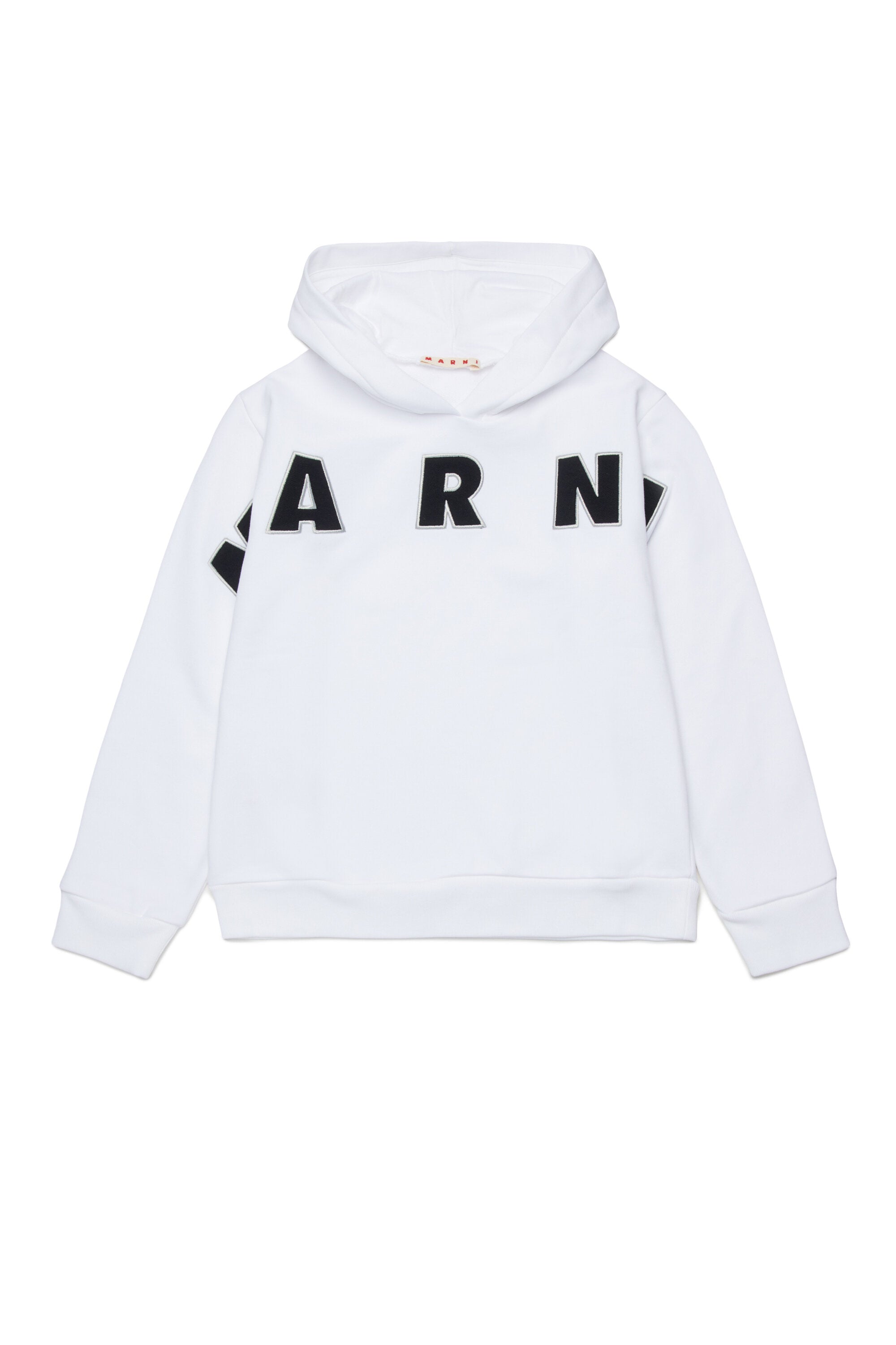 Felpa con cappuccio e logo Patch Marni ricamato