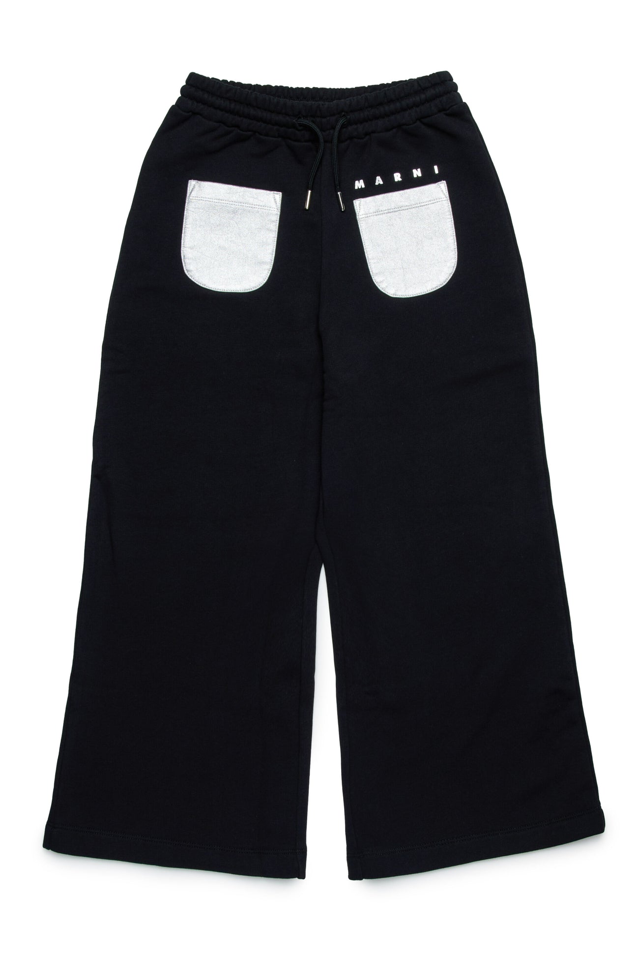 Fleece wide trousers with mylar pockets 