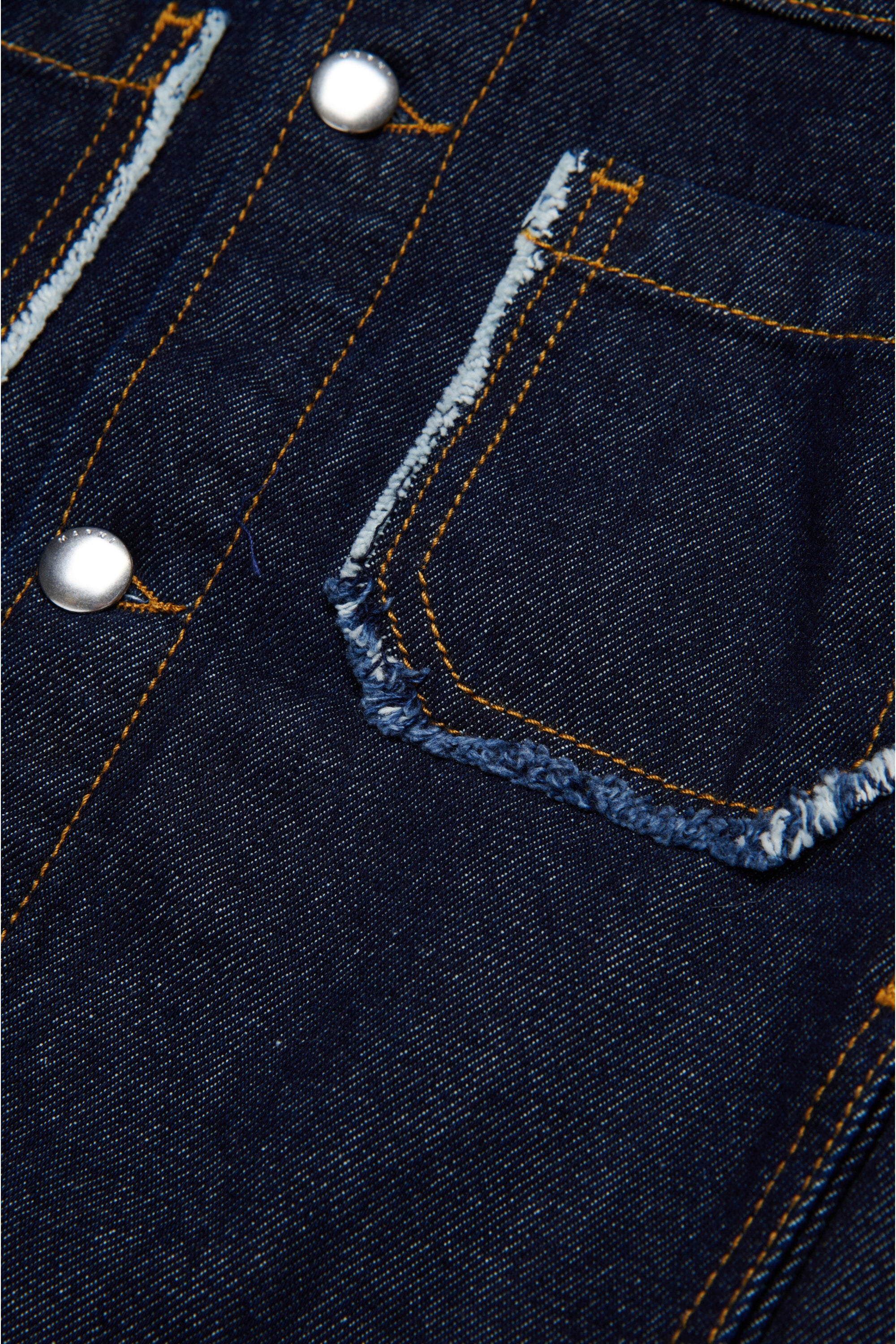 新品MARNI デニムジャケット Blue denim jacket with embroidered Marni logo | Marni