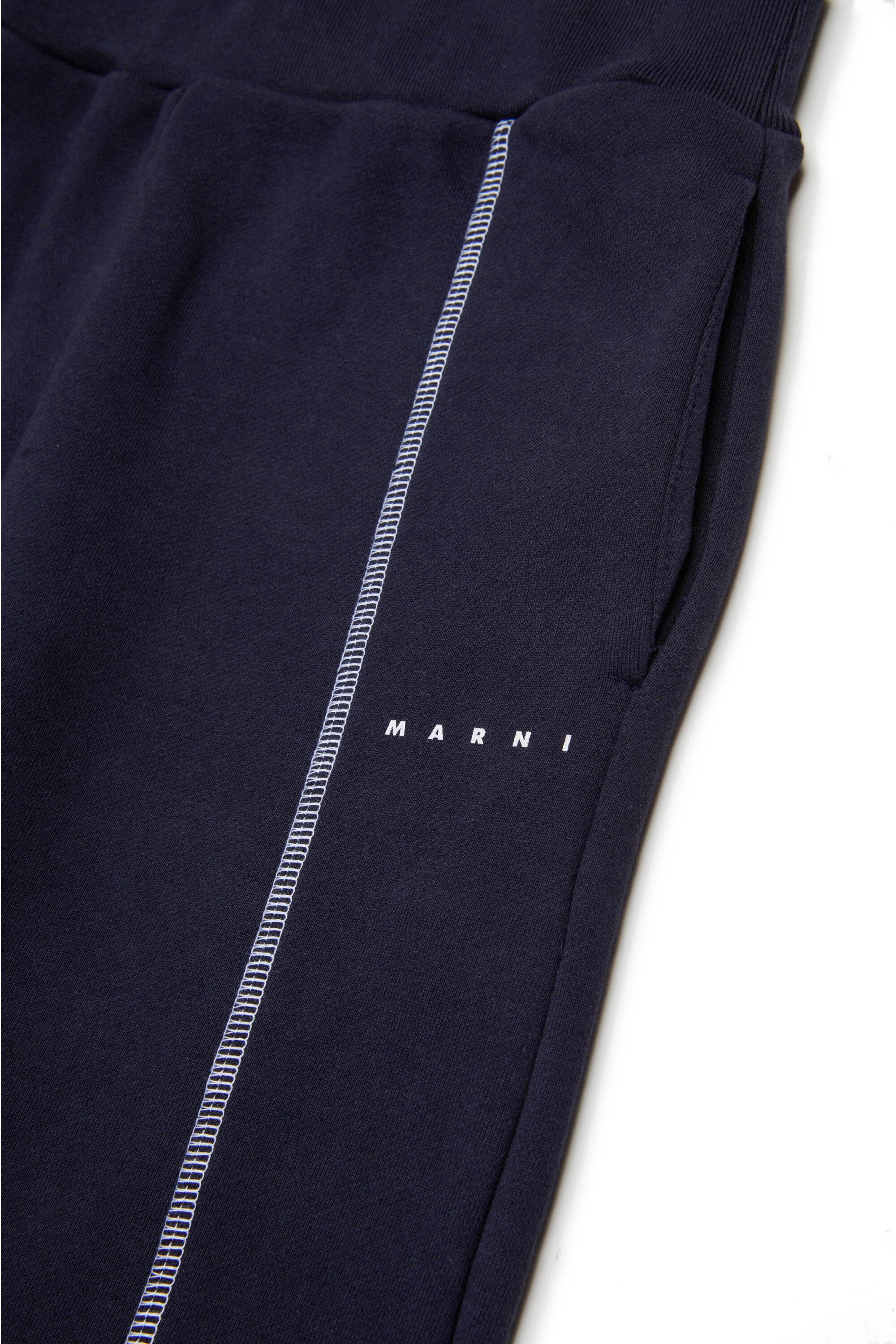 Pantaloni jogger con cuciture a contrasto