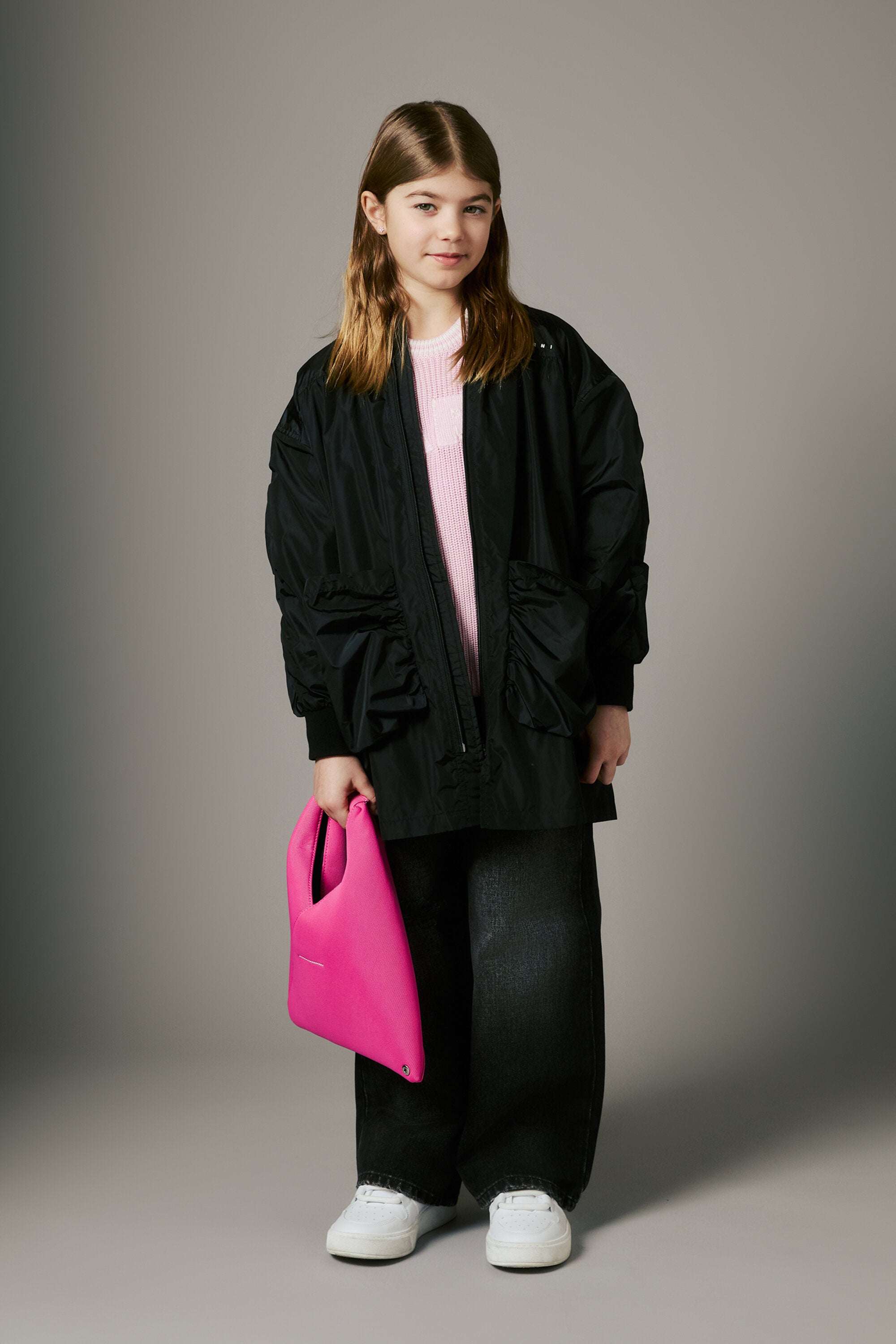 Giacca windbreaker lunga con logo