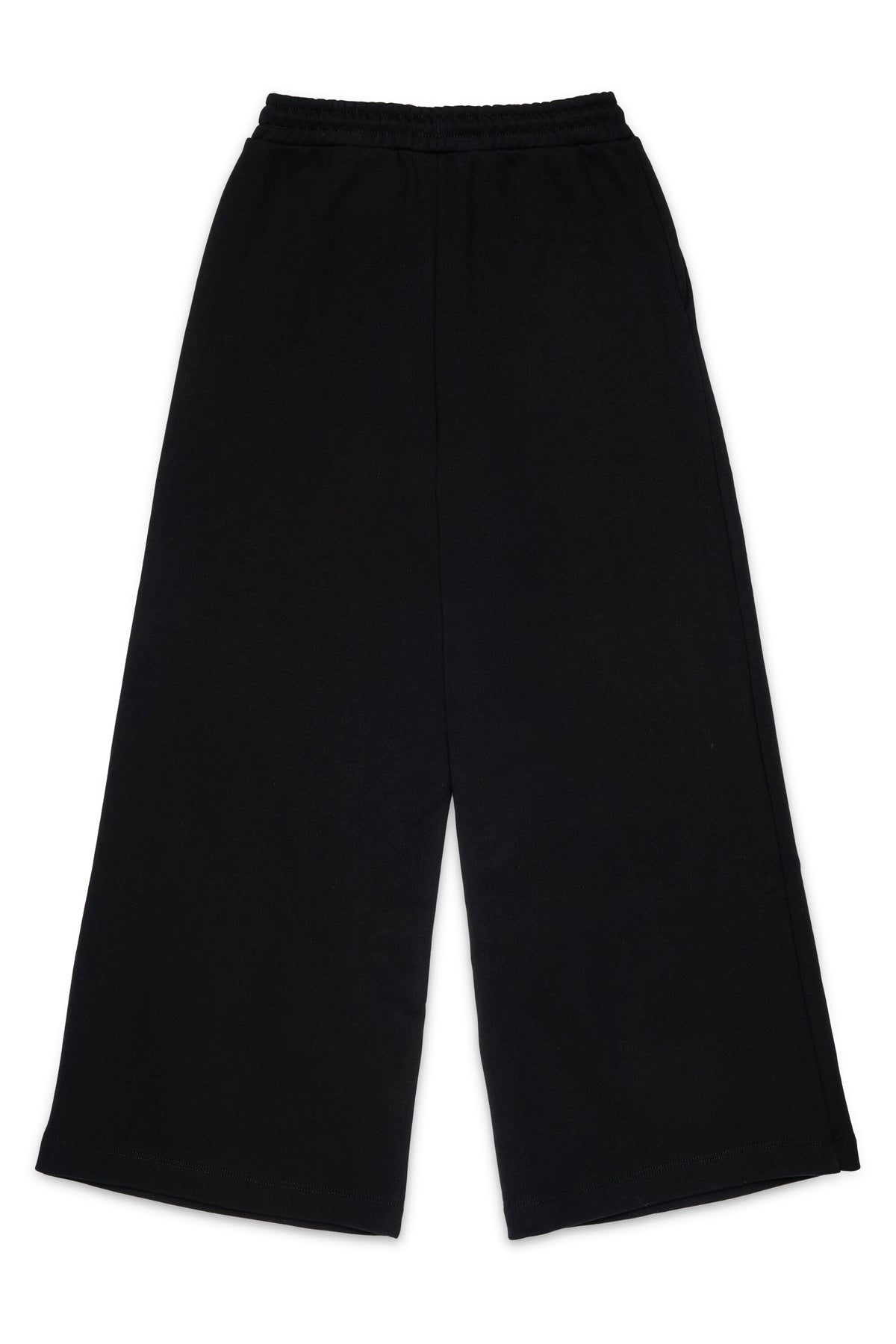 Pantaloni wide leg in felpa con logo