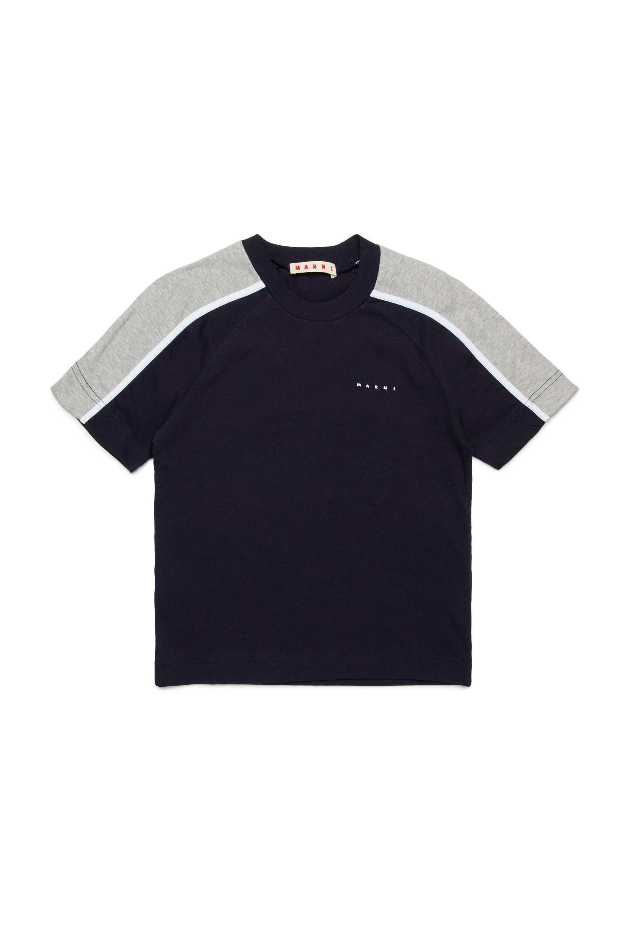 T-Shirt mit Colorblock-Details