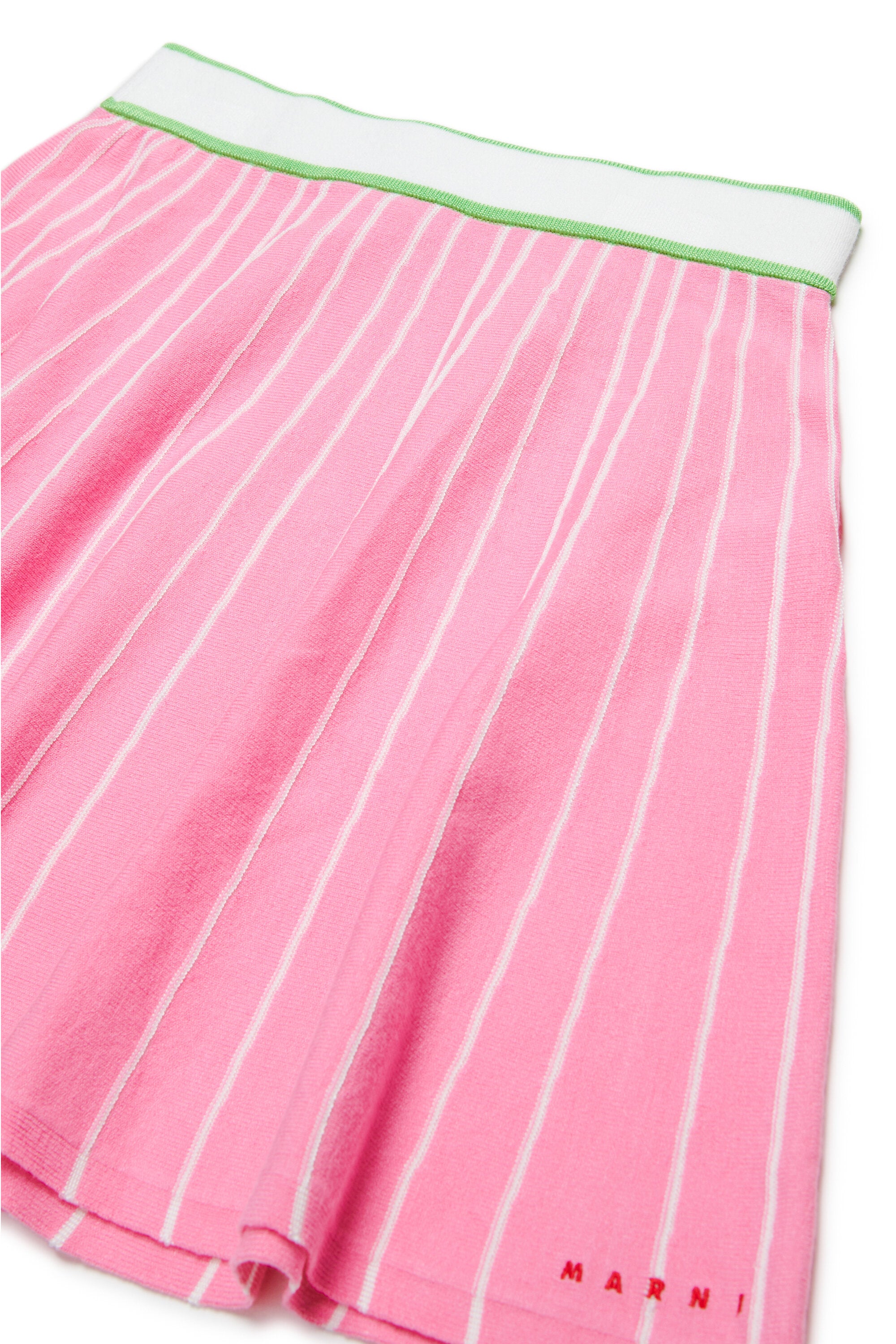 Minigonna in maglia a righe