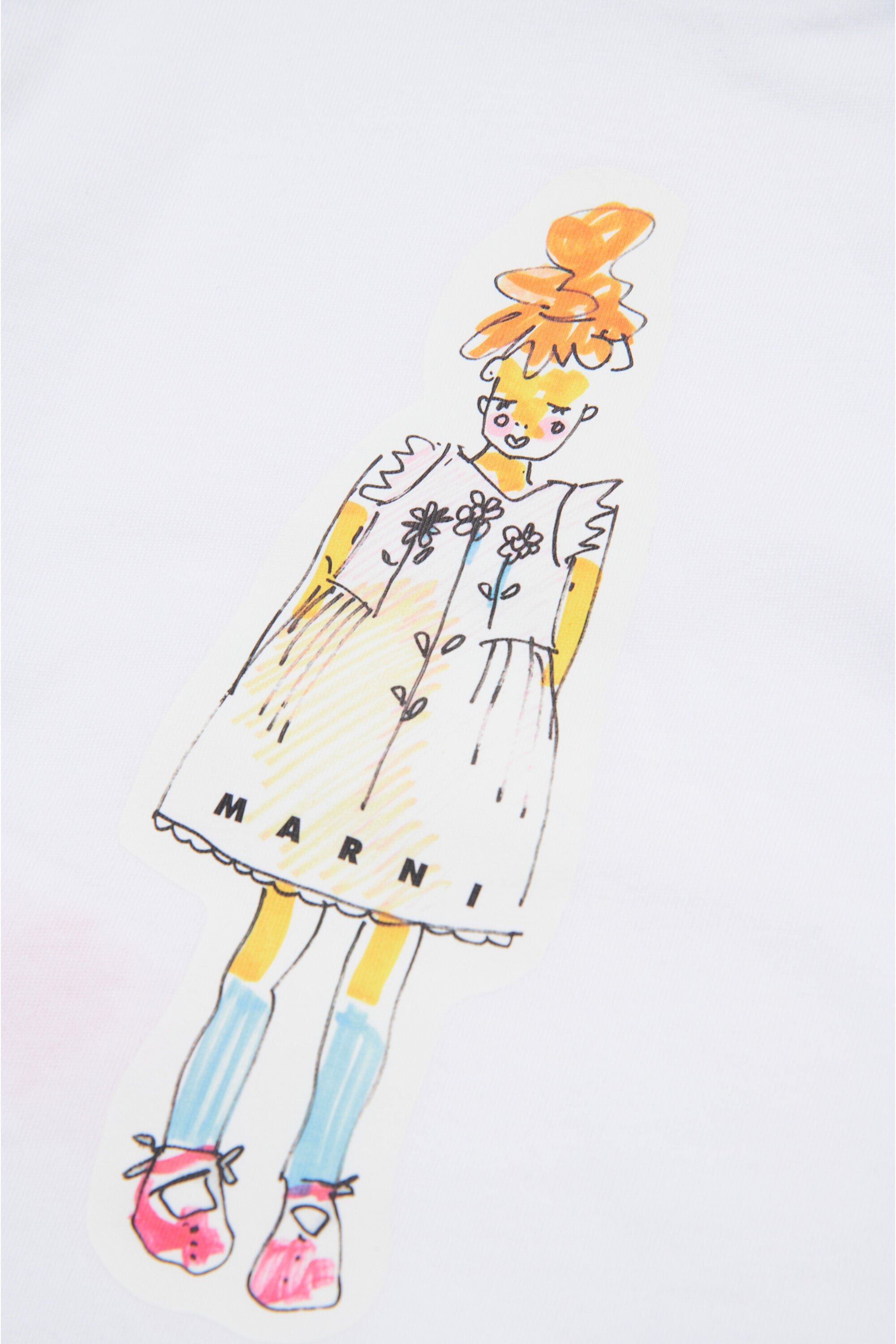 Camiseta con estampado de muñecas