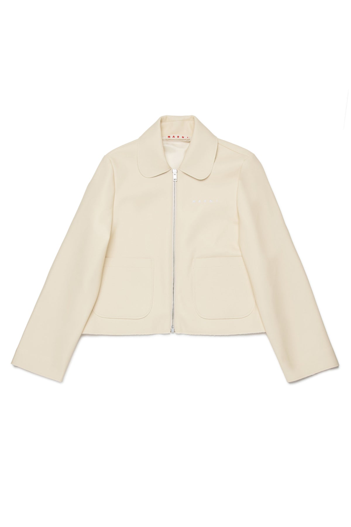 Jacke aus beschichtetem Stoff mit Logo