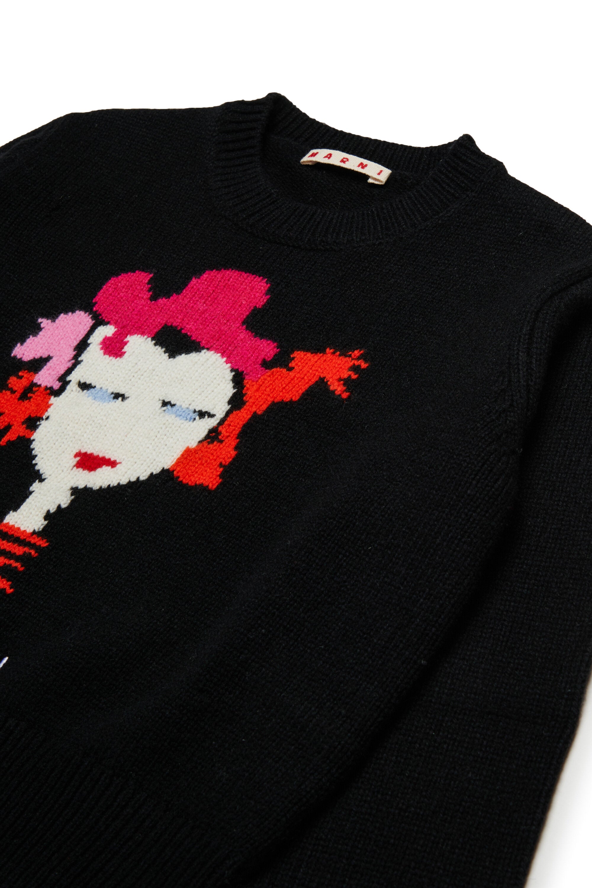 Pullover in misto lana con grafica Marni Flower