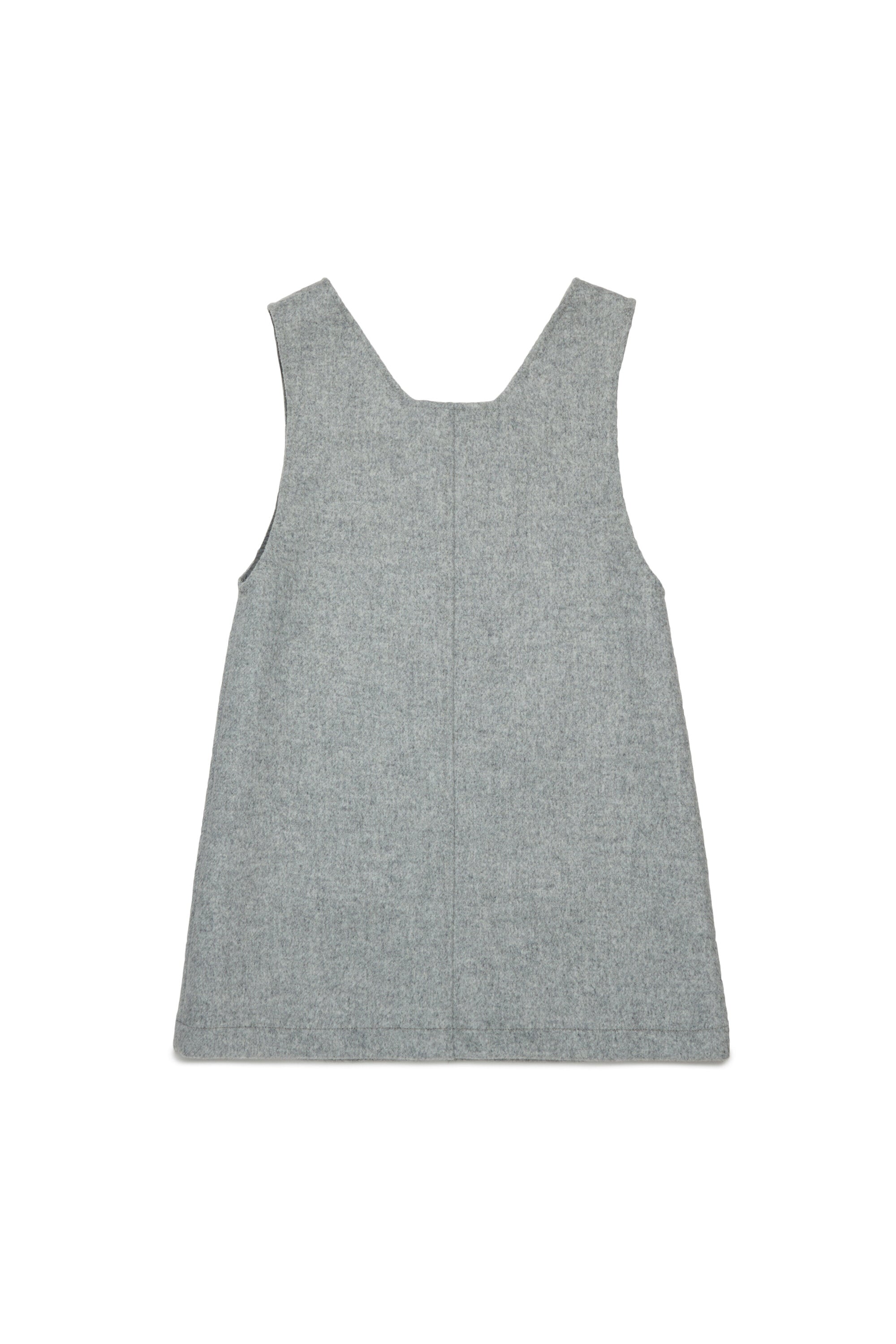 Ärmelloses Minikleid aus einem Wollmischgewebe