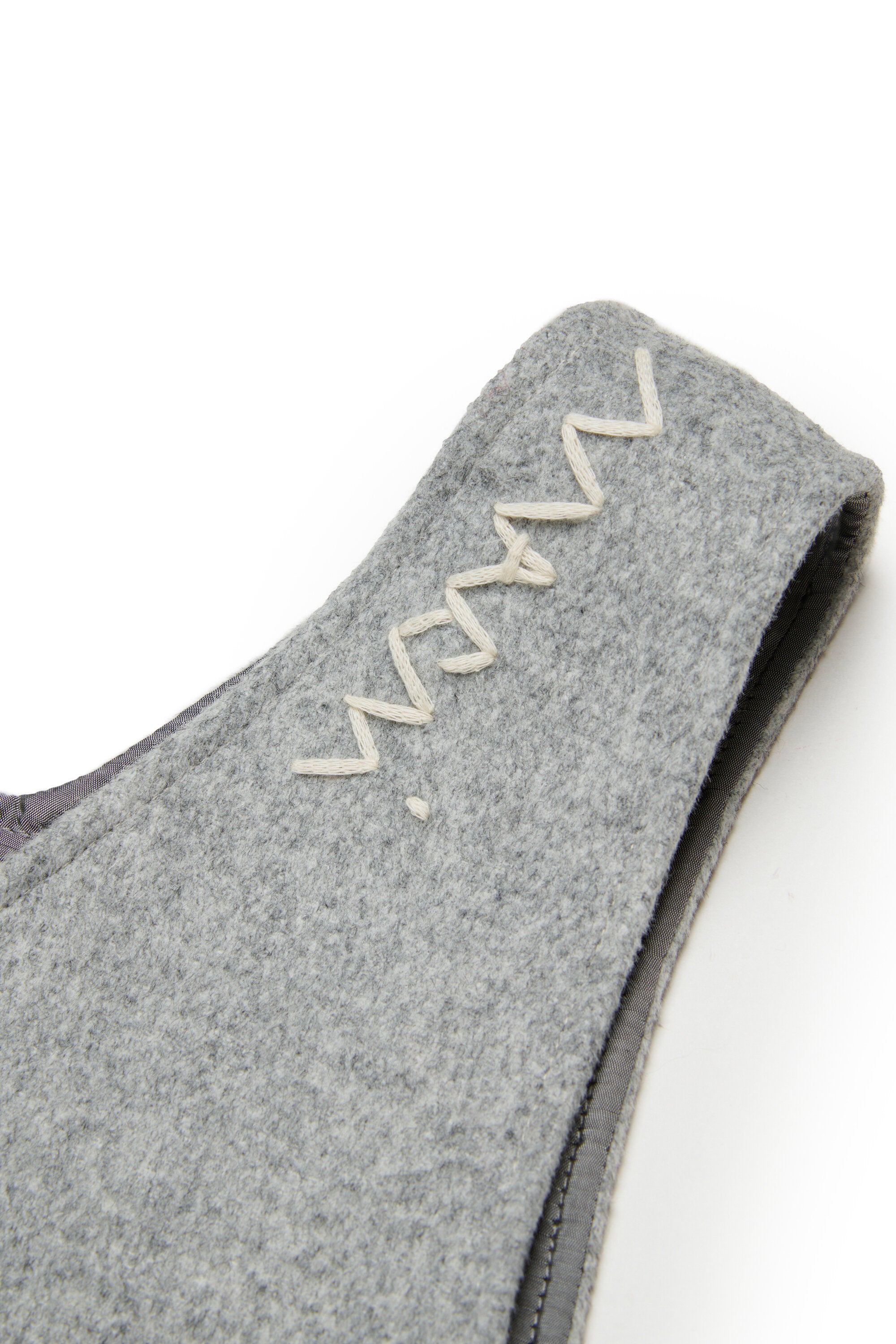 Ärmelloses Minikleid aus einem Wollmischgewebe