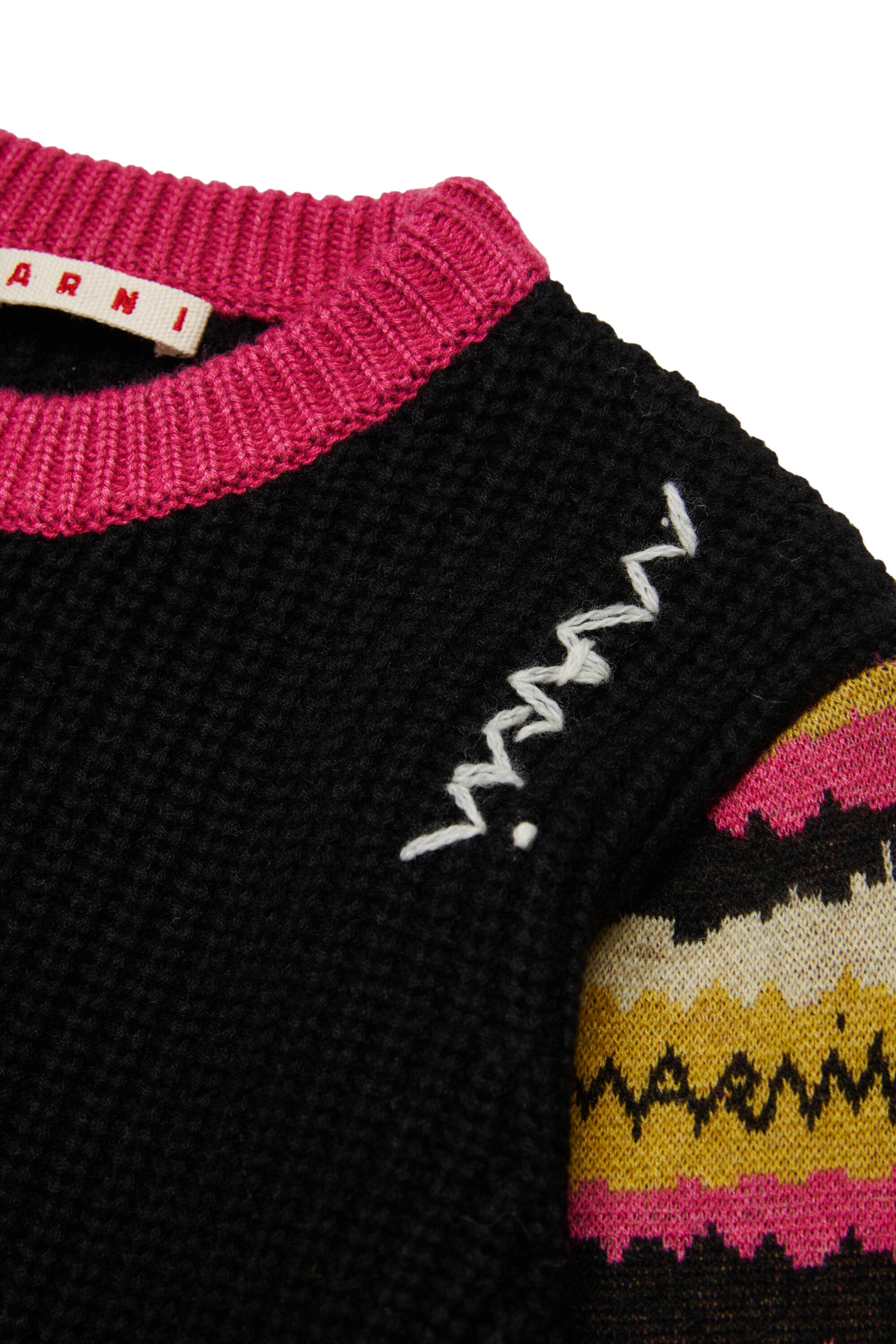 Abito mini in misto lana con maniche a fantasia Rock Doll