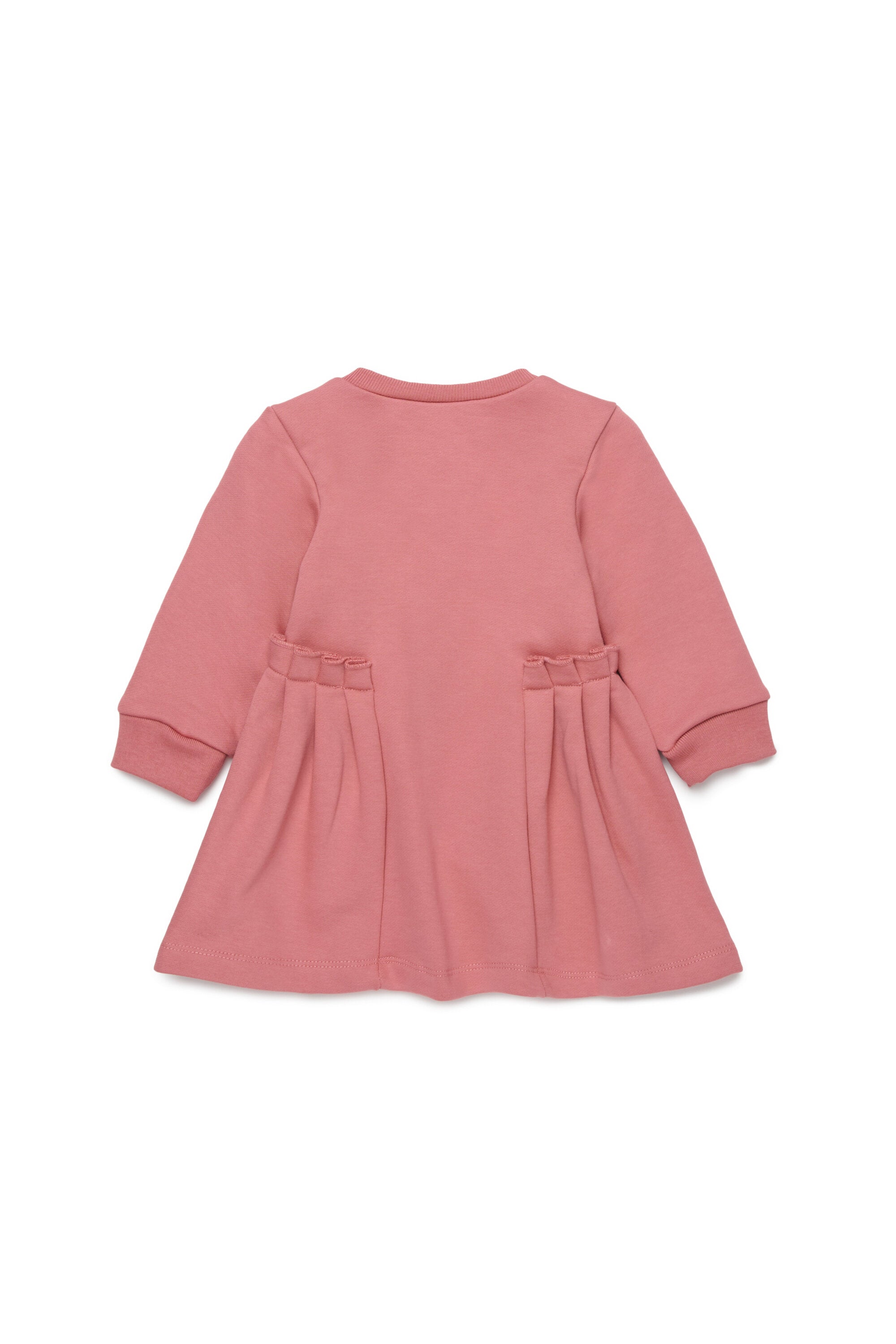 Robe midi en molleton avec volants