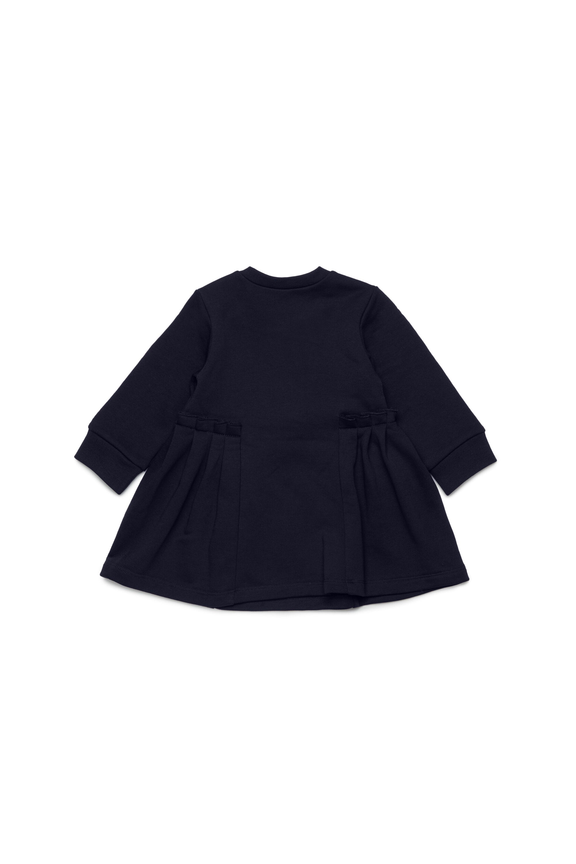 Robe midi en molleton avec volants