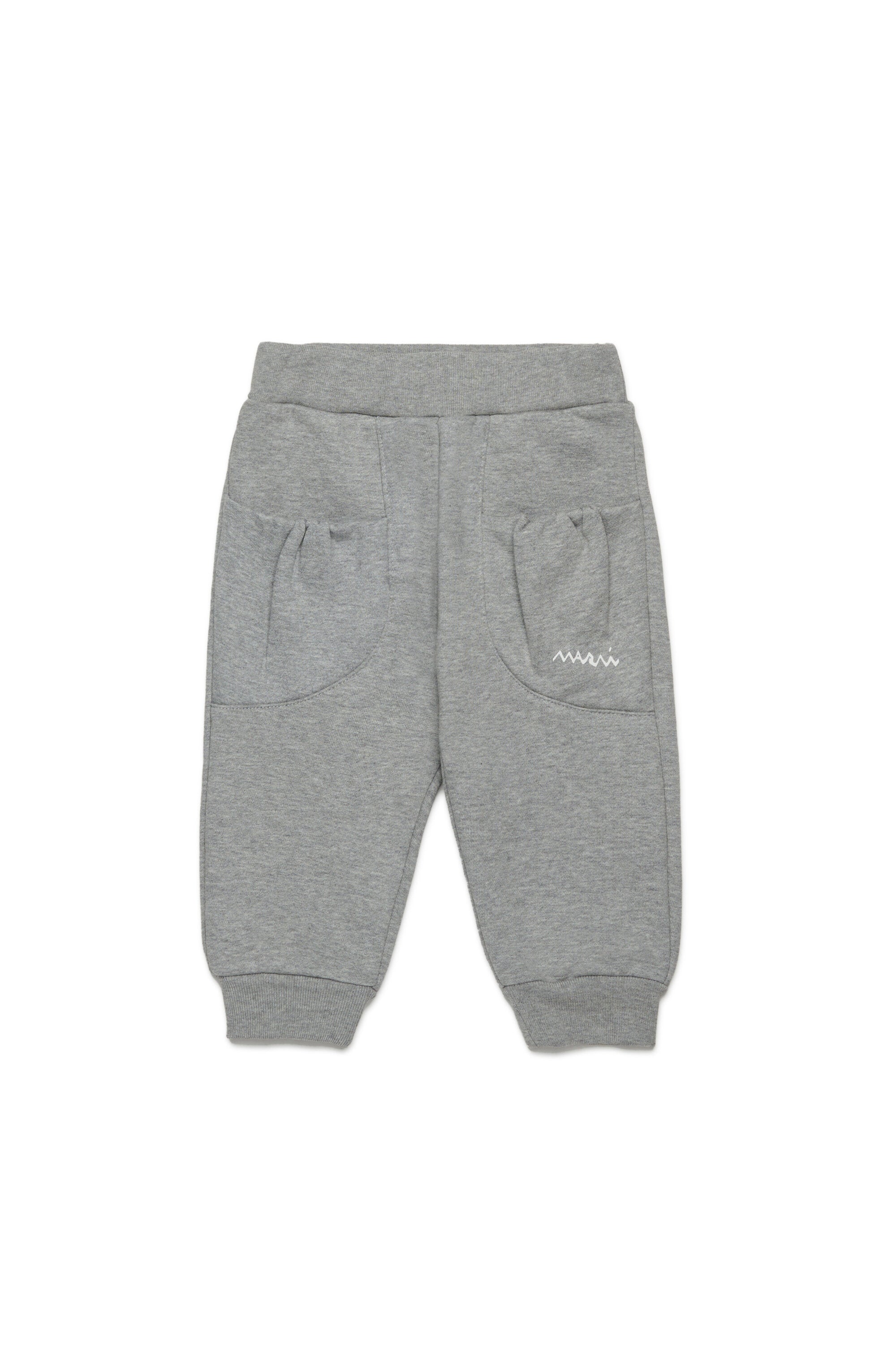 Pantaloni jogger in felpa con tasche arricciate