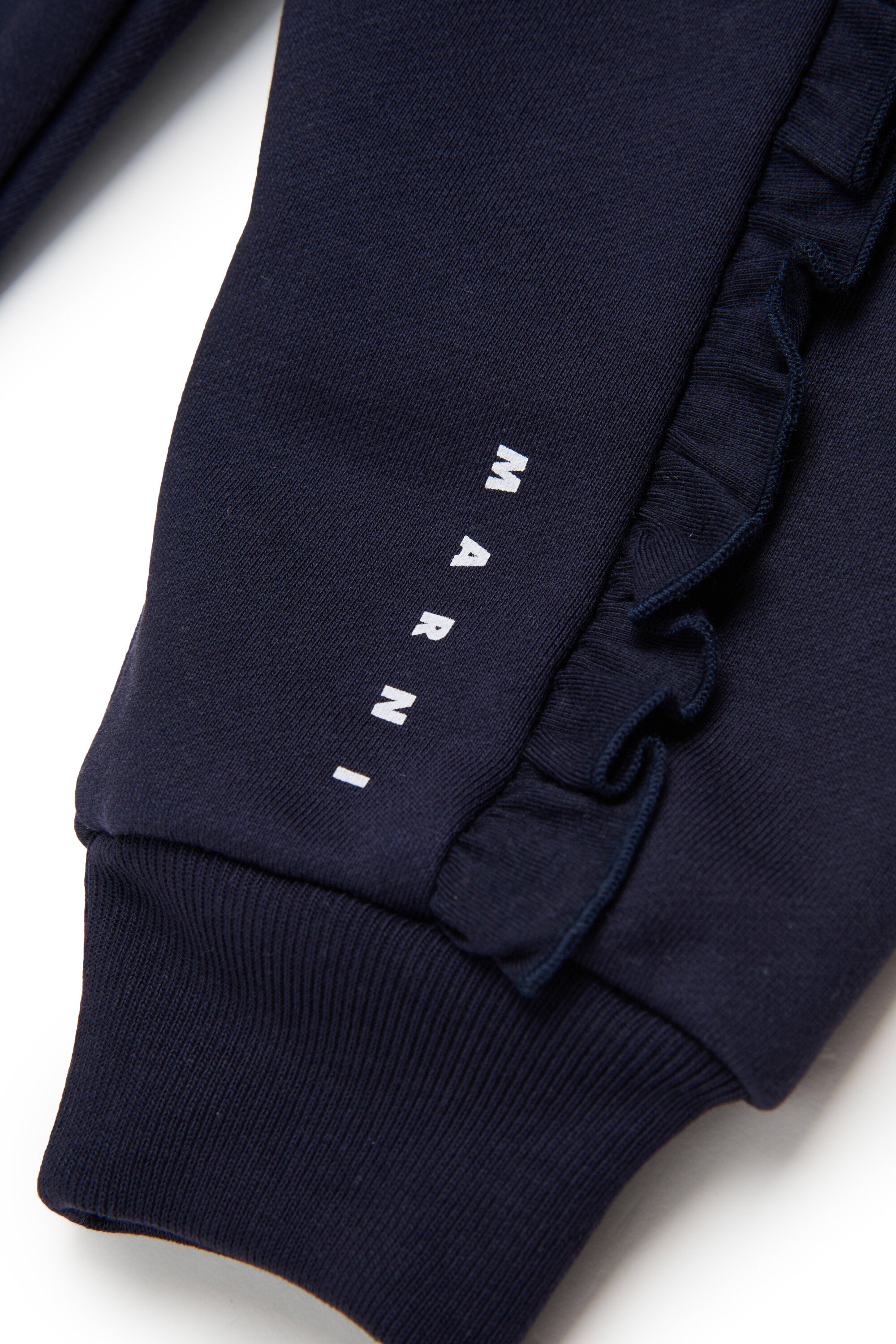 Pantalones deportivos de felpa con rouches