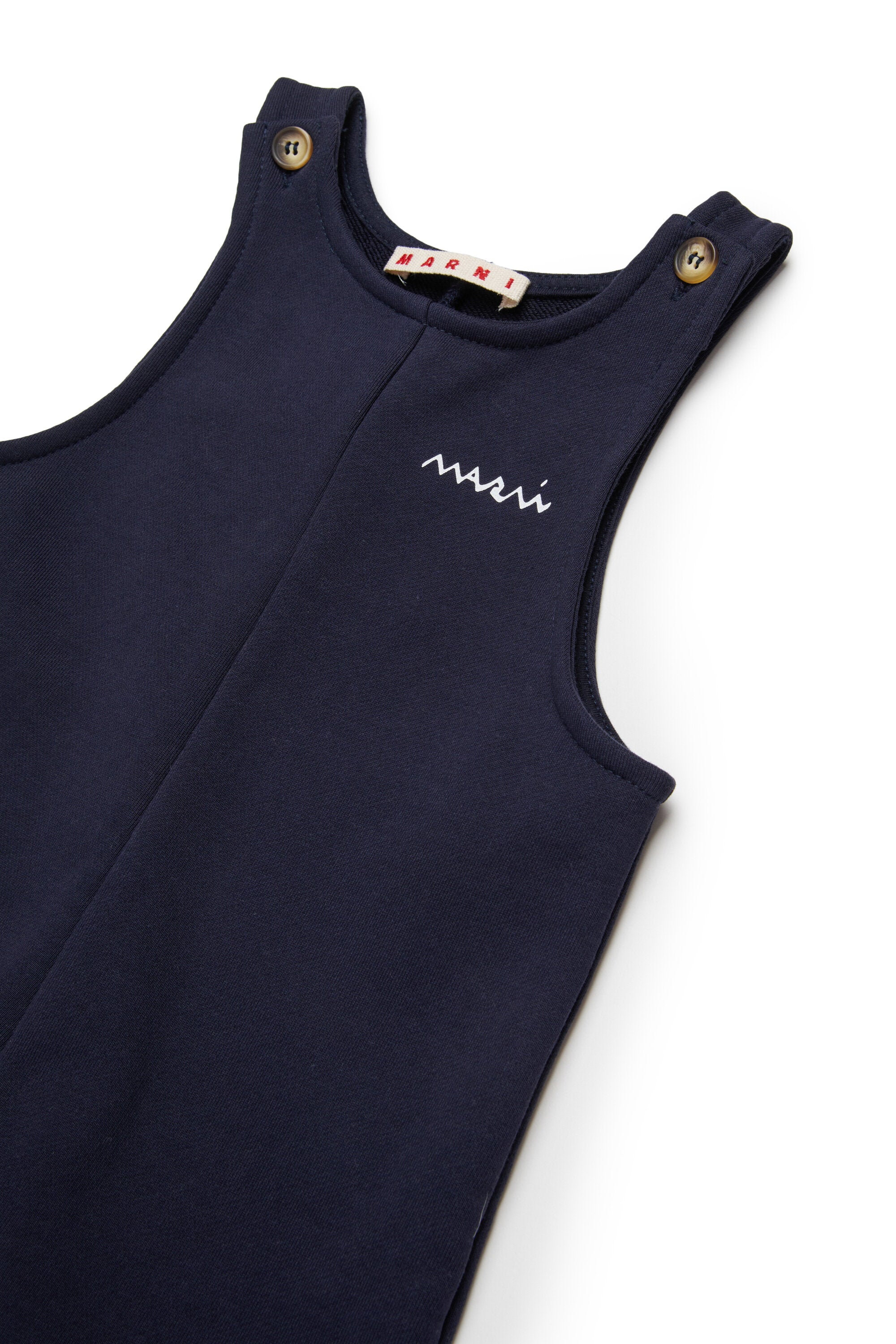 Salopette en laine polaire avec volants sur le bas