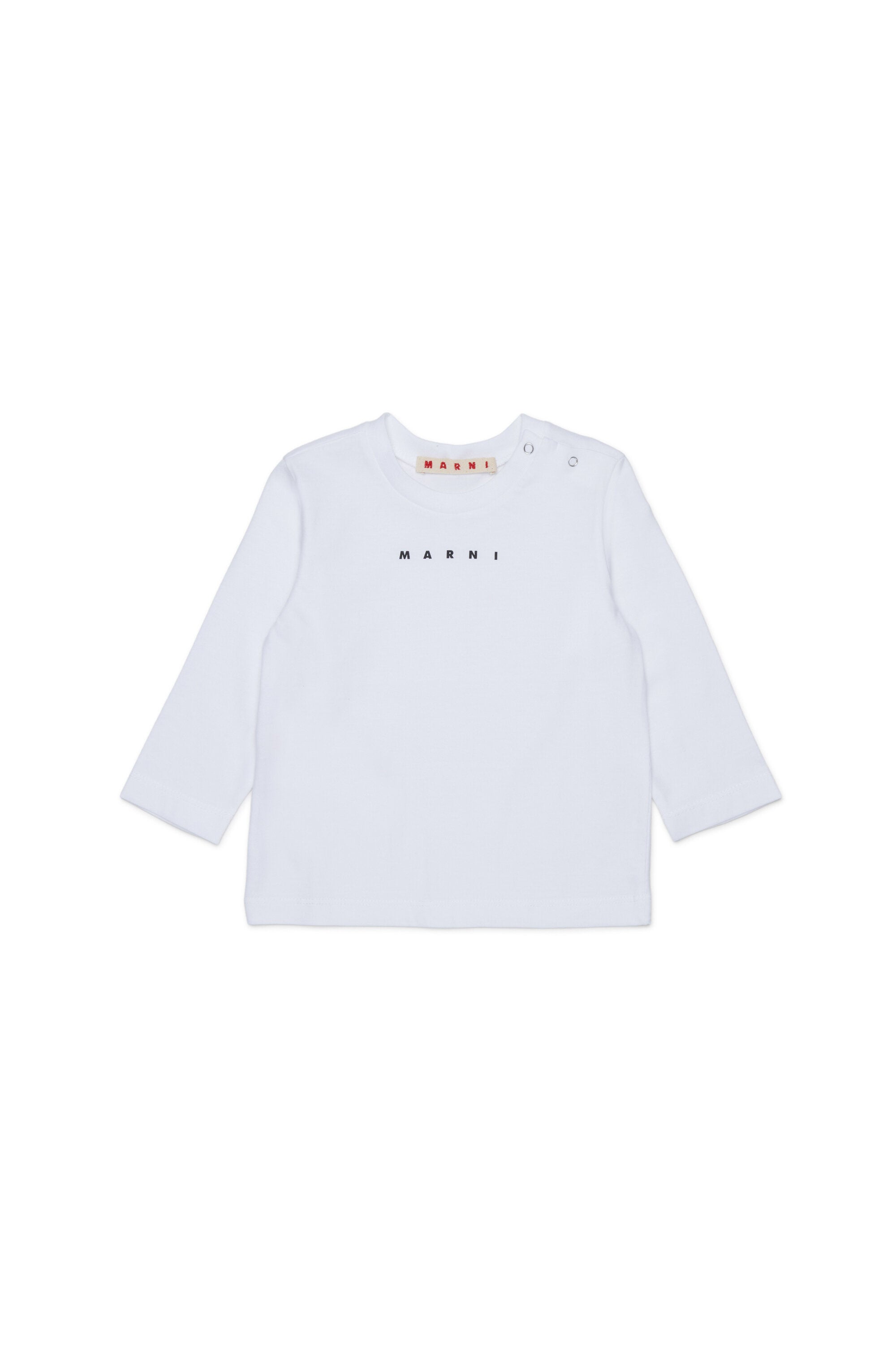 T-shirt manica lunga in jersey con logo