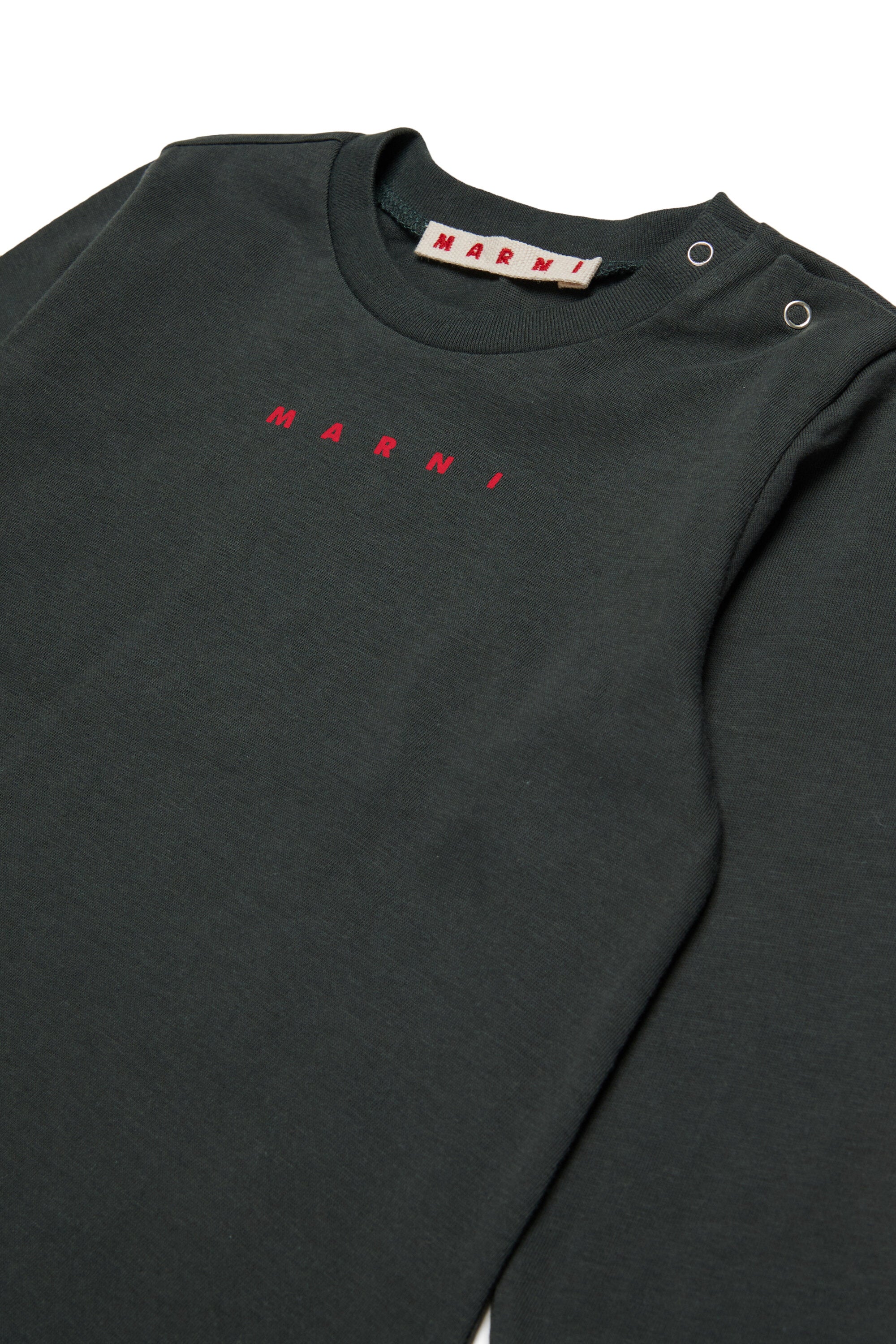 T-shirt manica lunga in jersey con logo