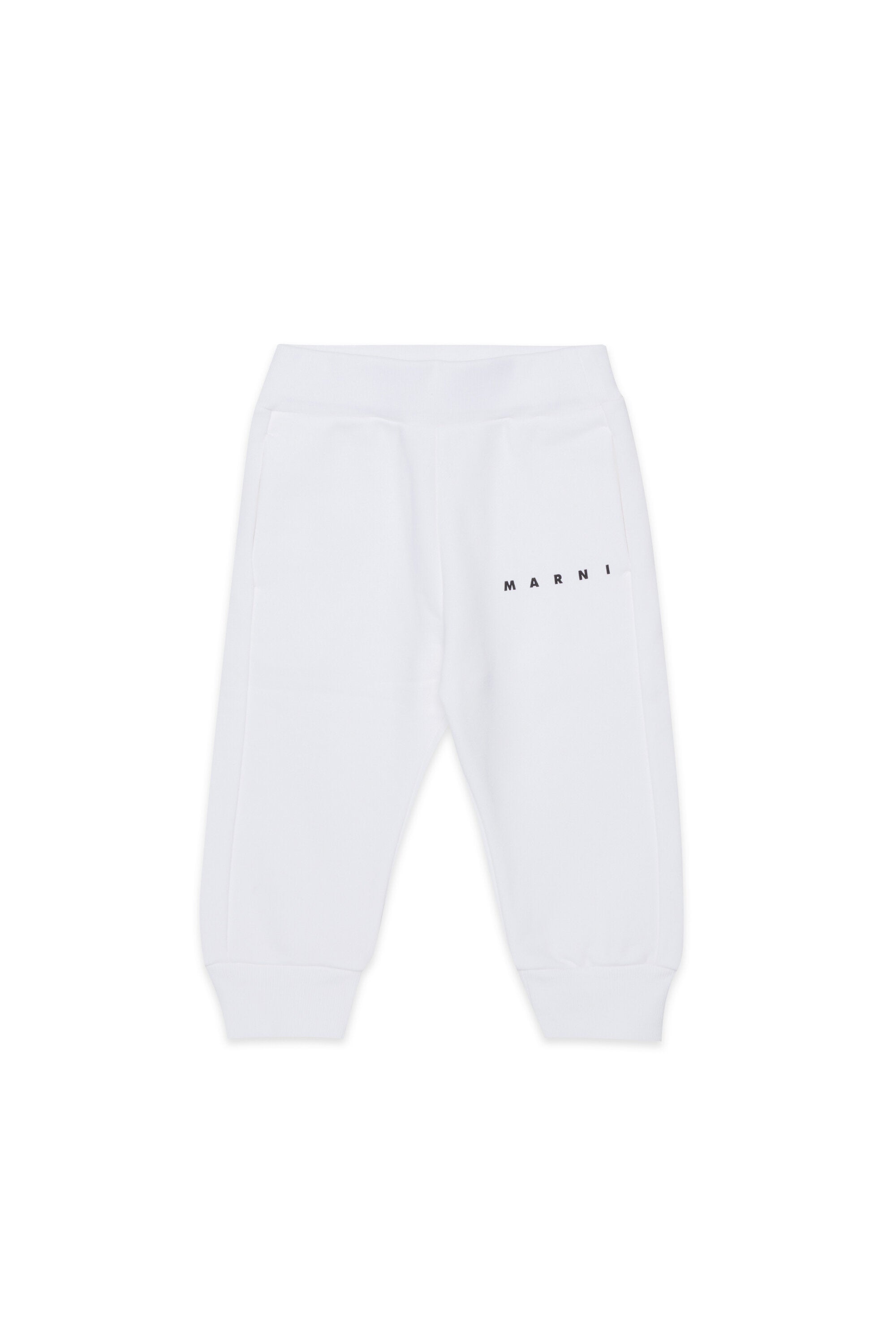 Pantaloni jogger in felpa con logo