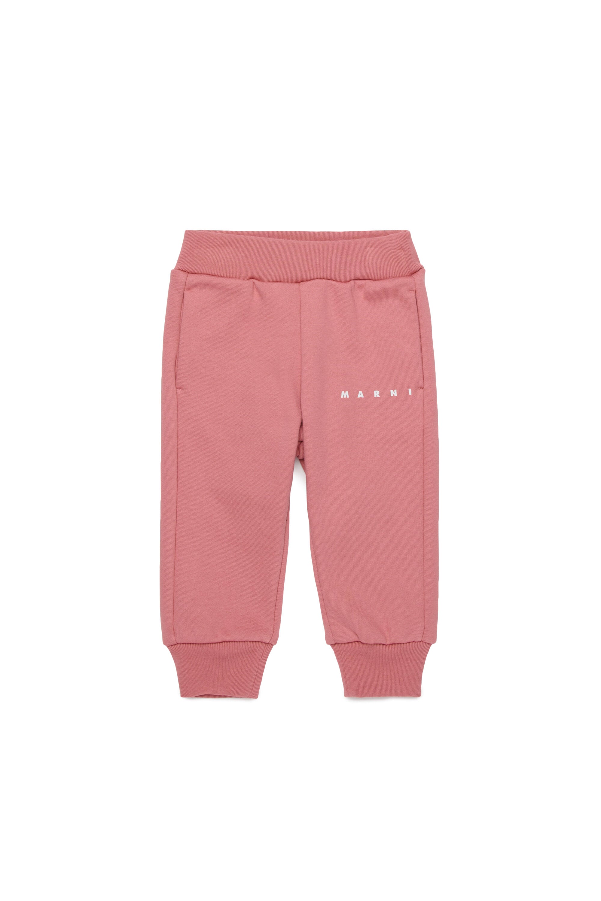 Pantaloni jogger in felpa con logo
