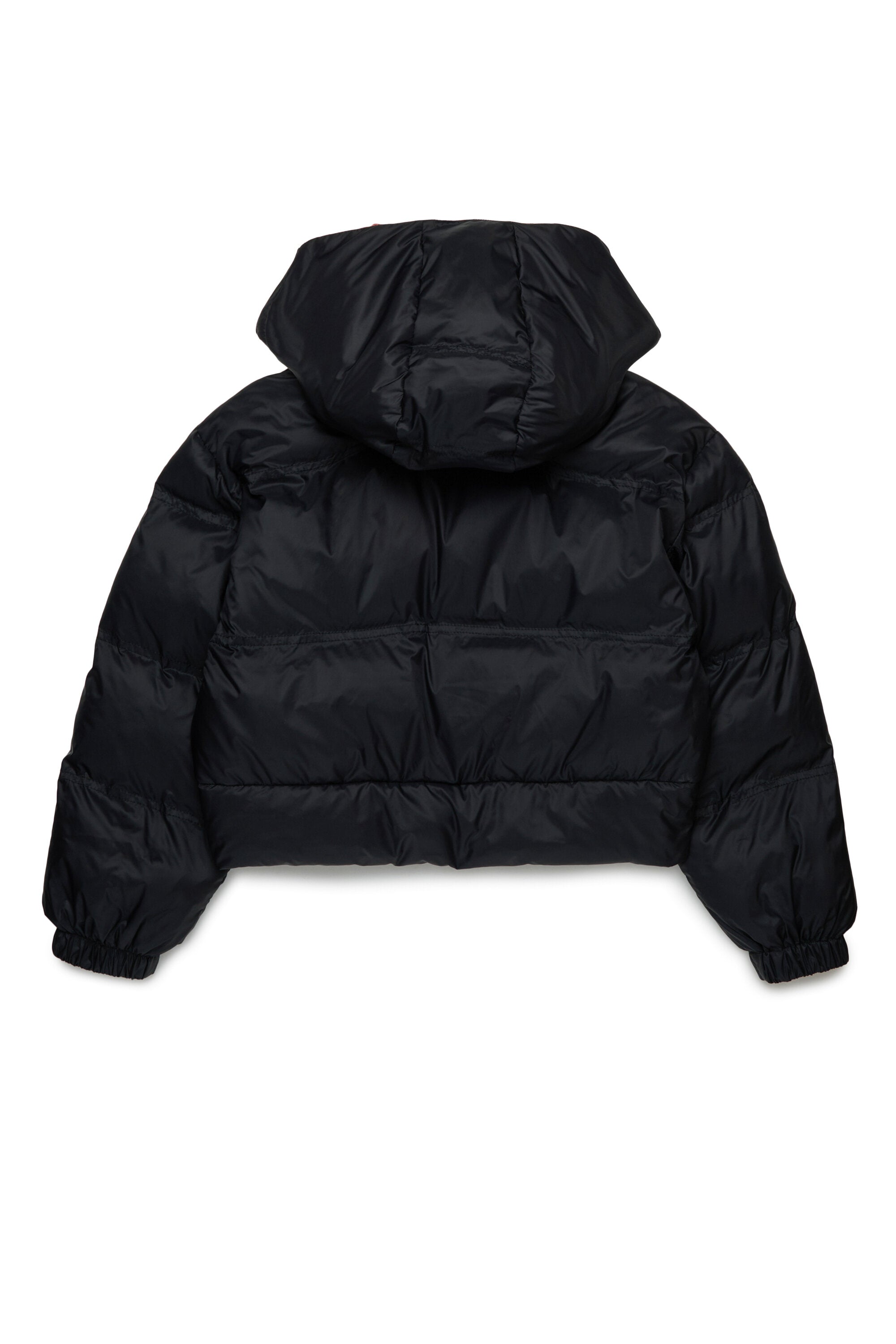 Cropped hooded padded jacket
