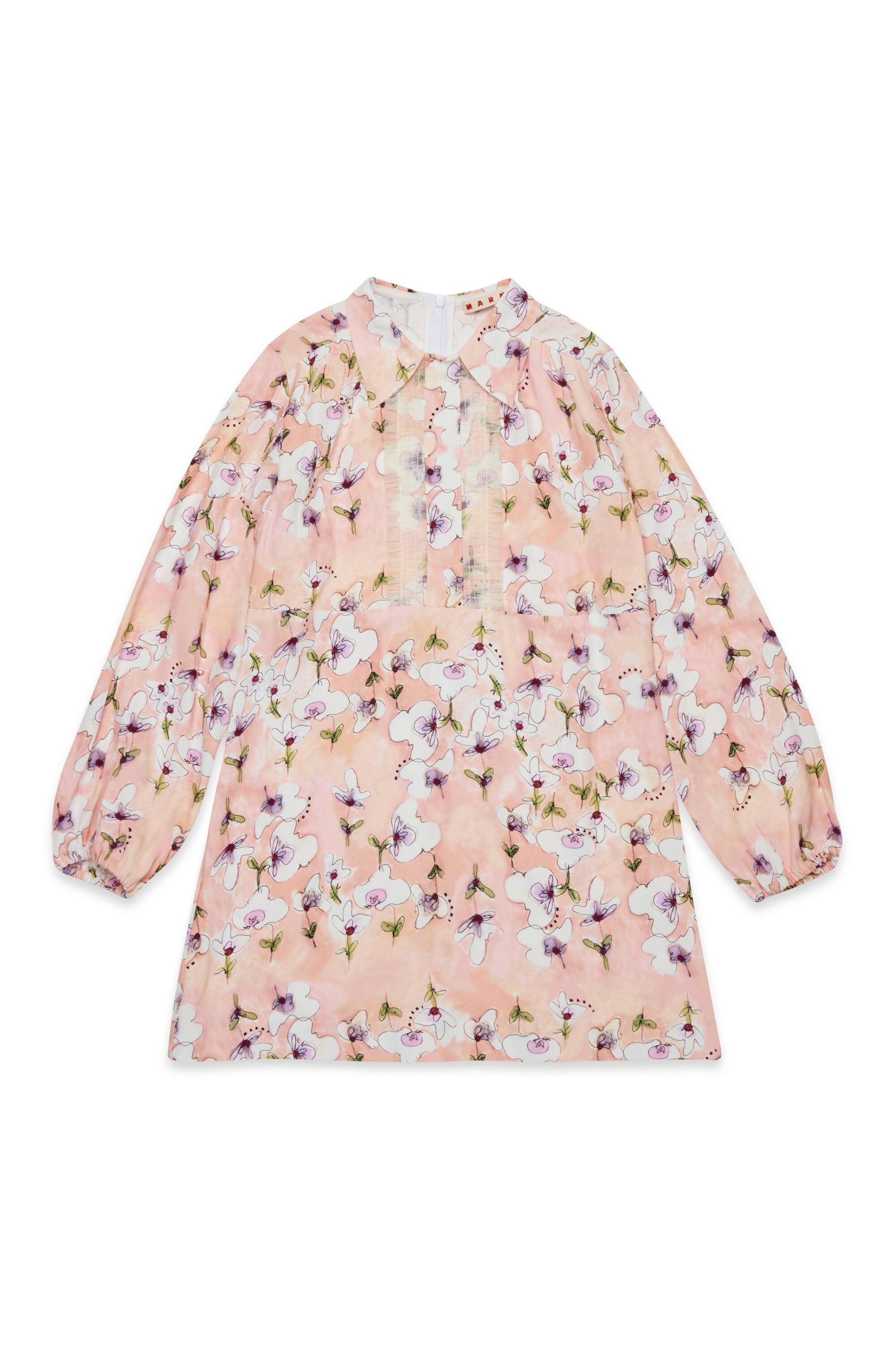 Abito mini in raso allover Monet