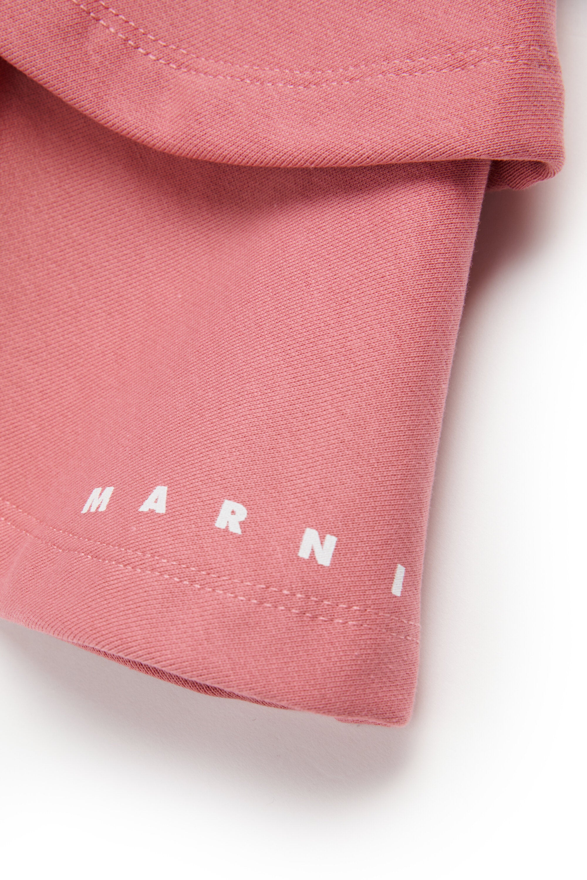 Falda con volantes de felpa corta