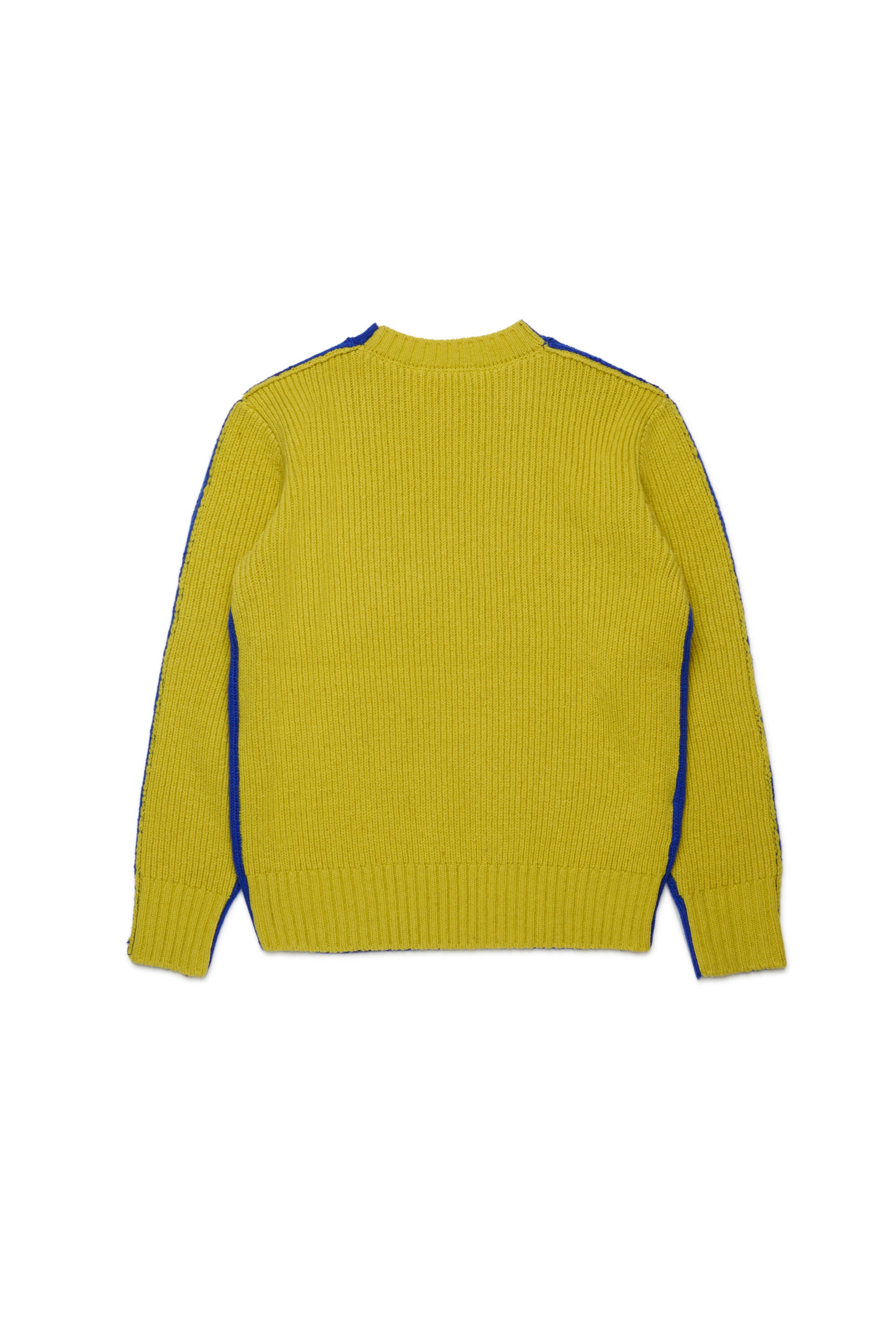 Pullover in misto lana colorblock