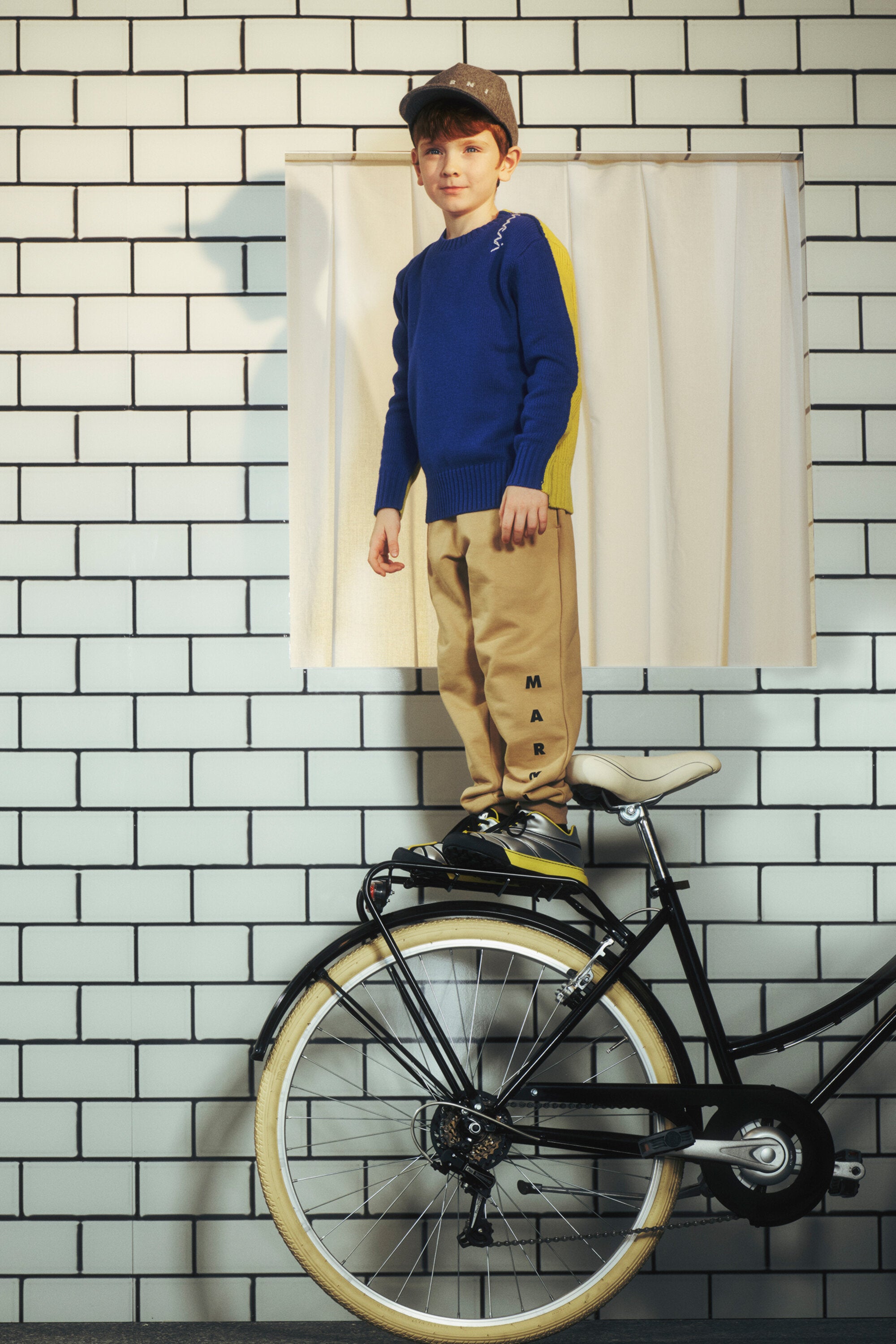 Pullover in misto lana colorblock