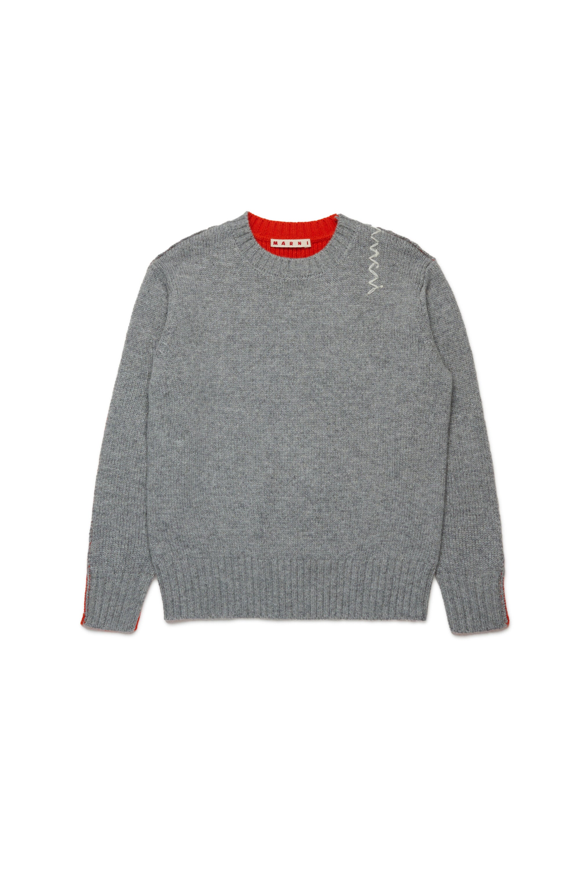 Pullover in misto lana colorblock