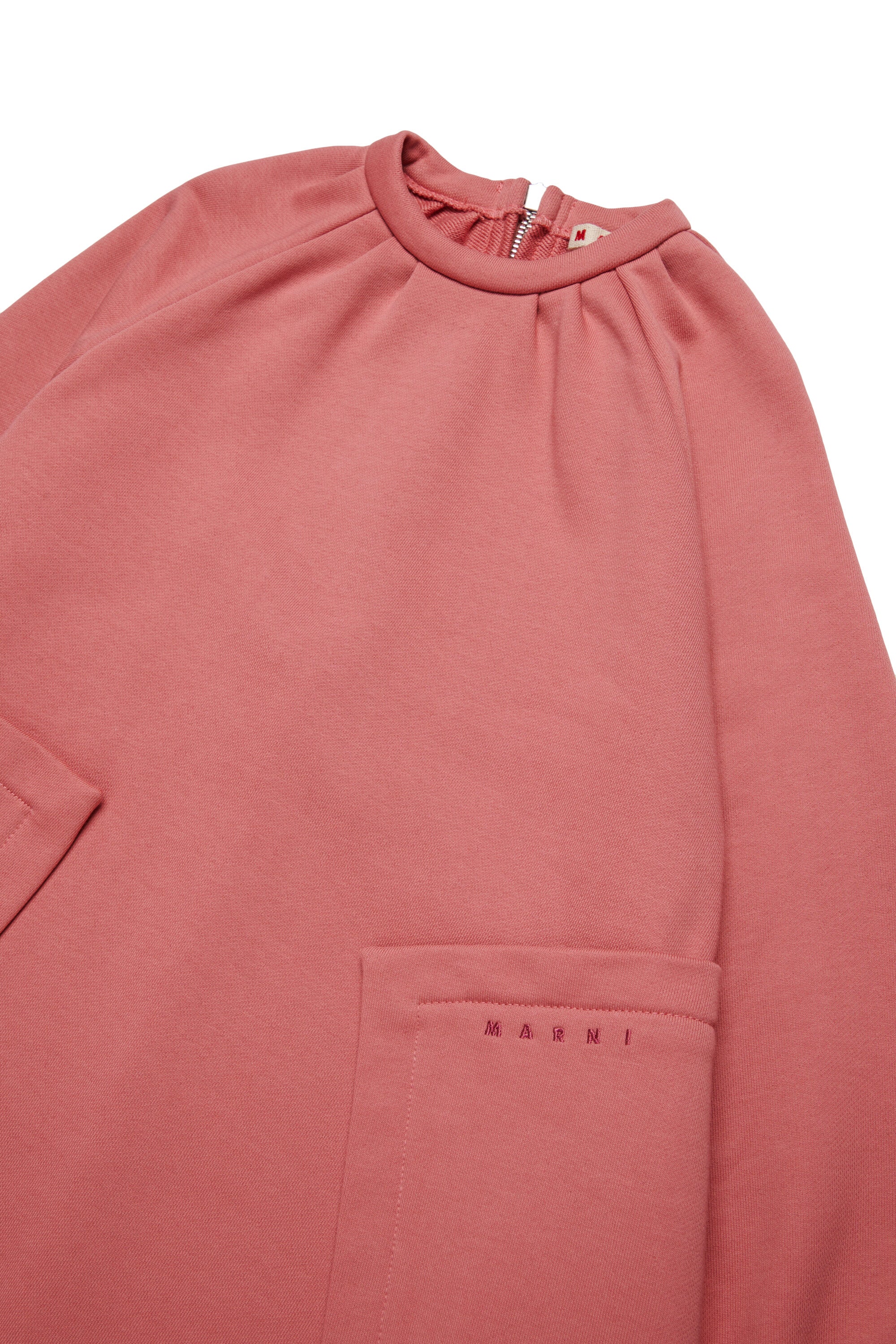 Mini robe en polaire avec poches plaquées