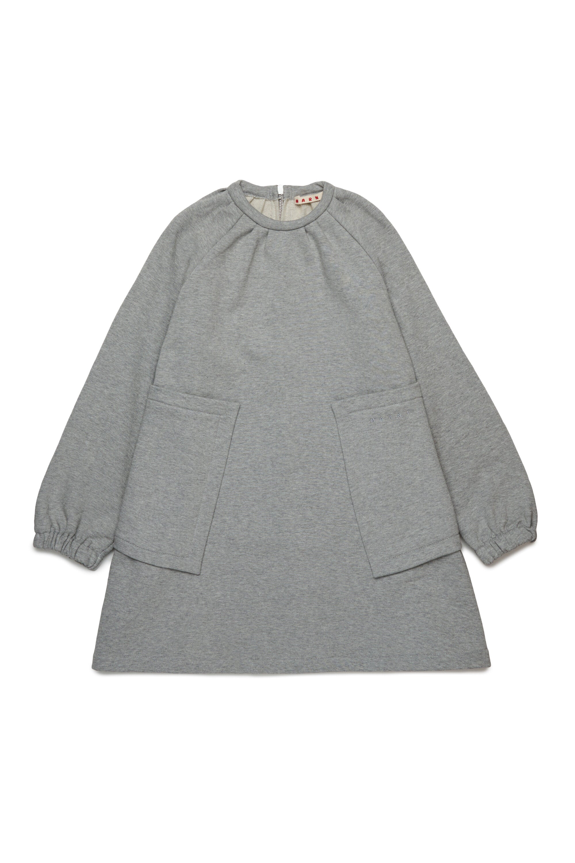 Mini robe en polaire avec poches plaquées