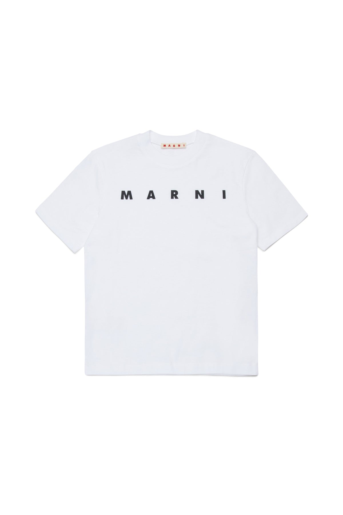 T-shirt in jersey con logo Marni