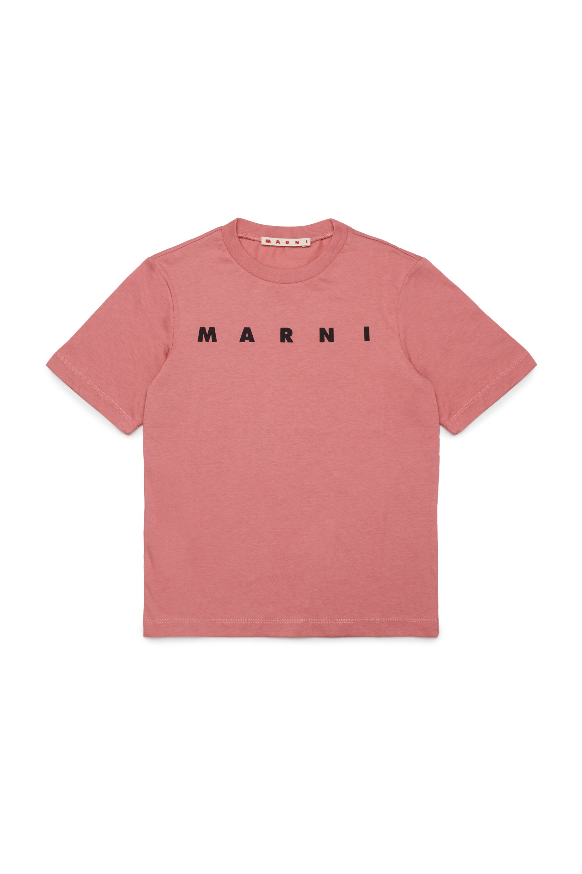 T-shirt in jersey con logo Marni