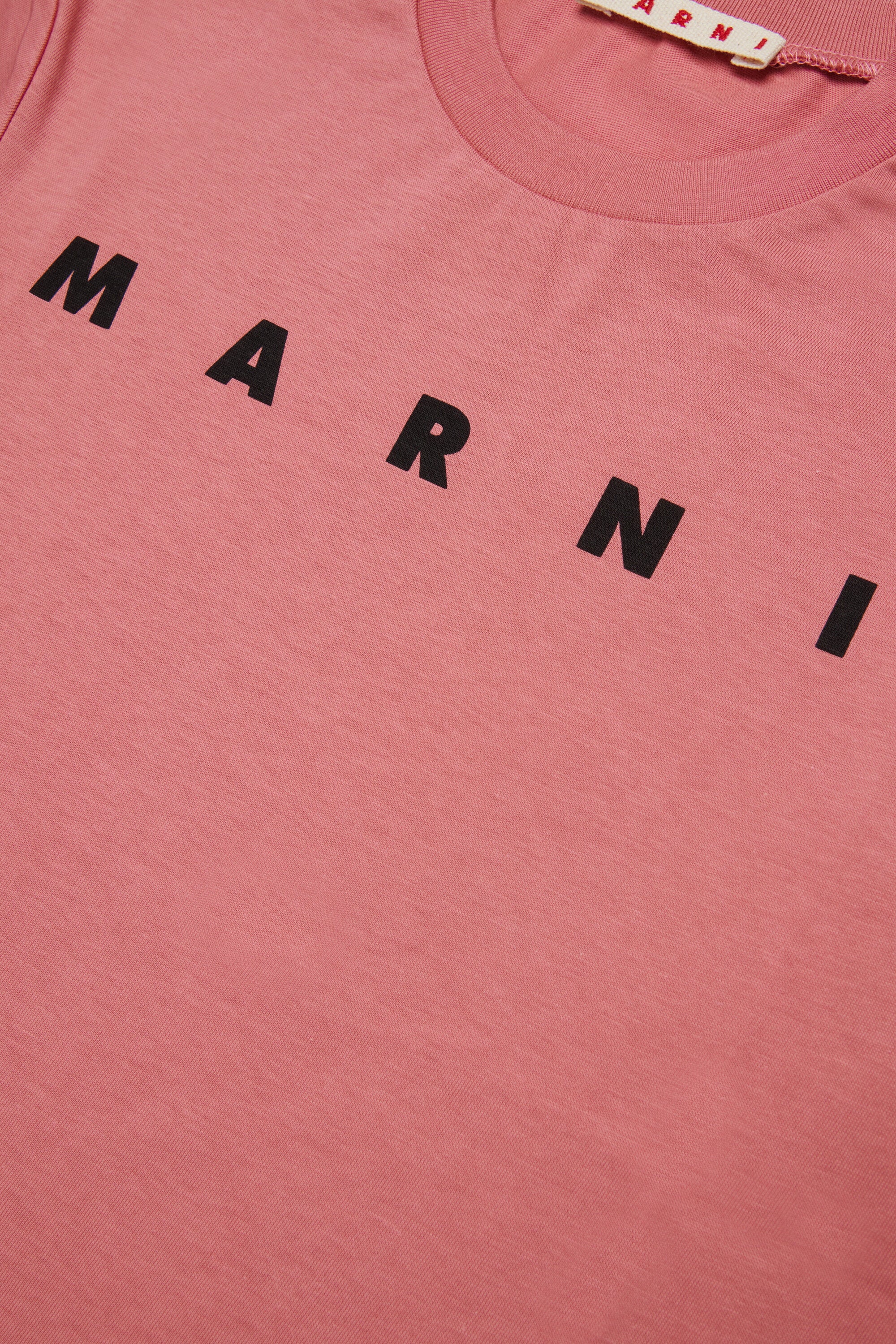 T-shirt in jersey con logo Marni