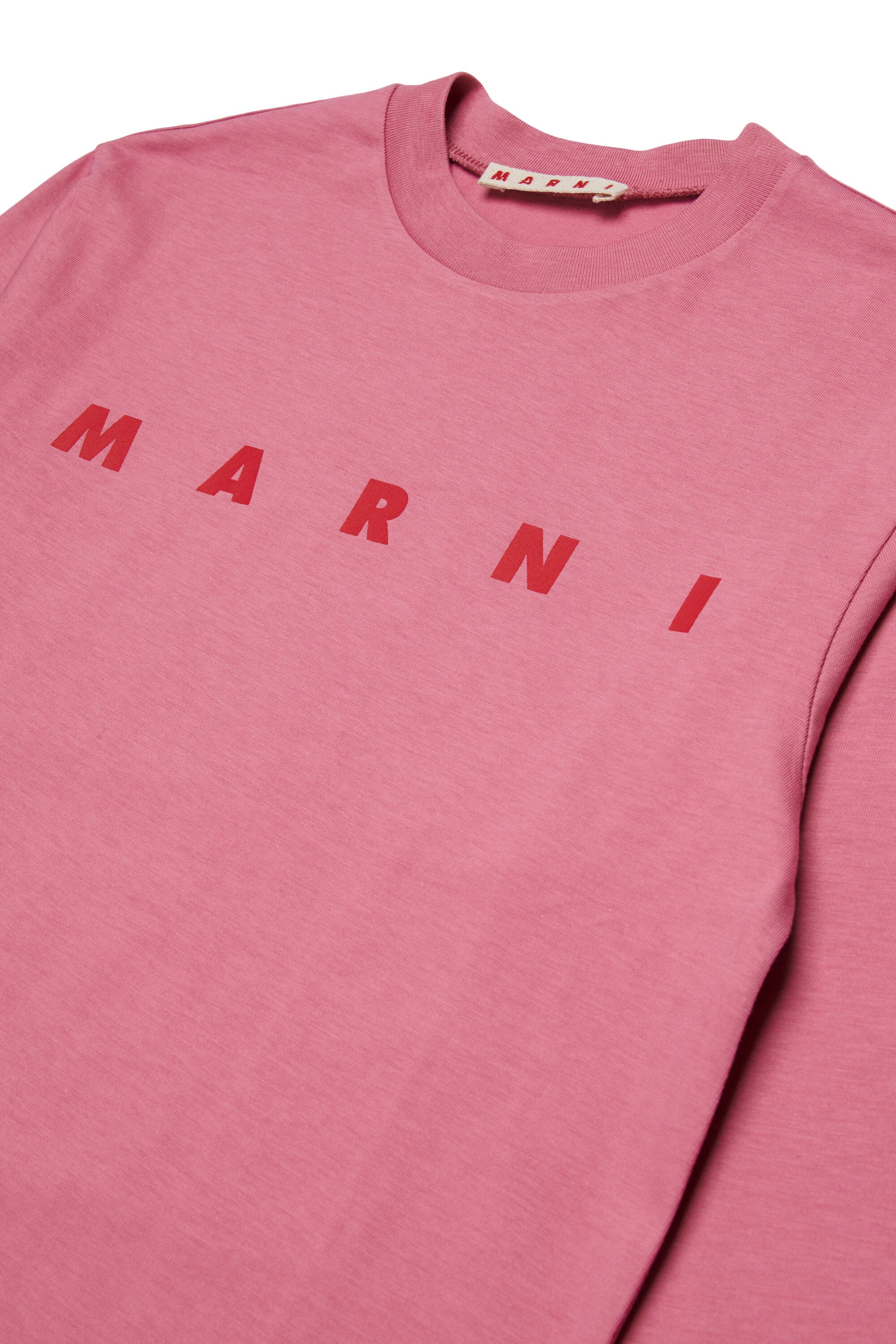 Long sleeves jersey T-shirt with Marni logo