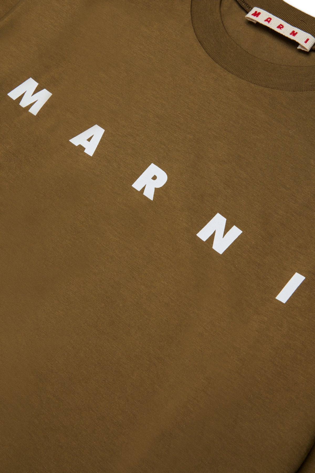 T-shirt manica lunga in jersey con logo Marni