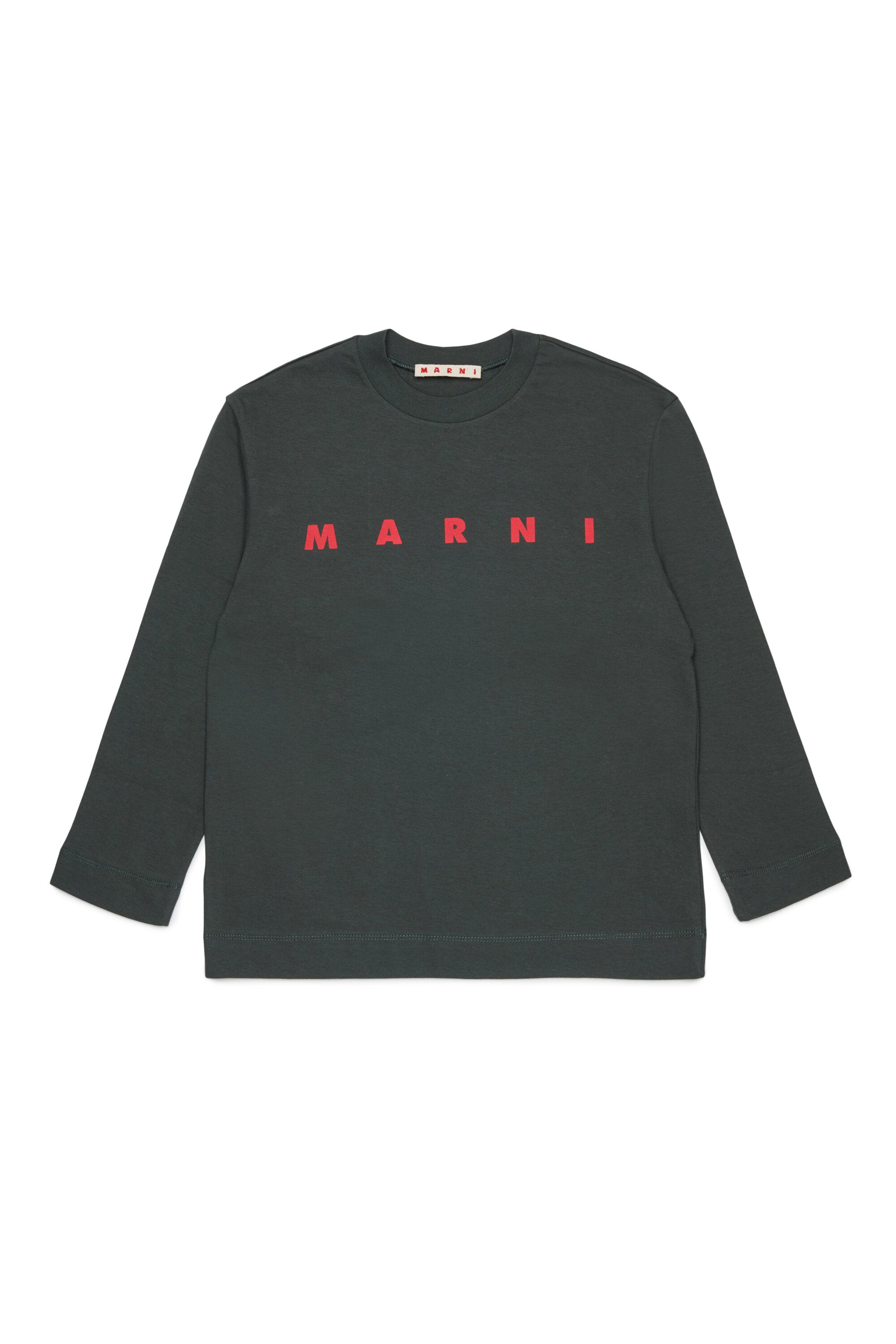 Long sleeves jersey T-shirt with Marni logo
