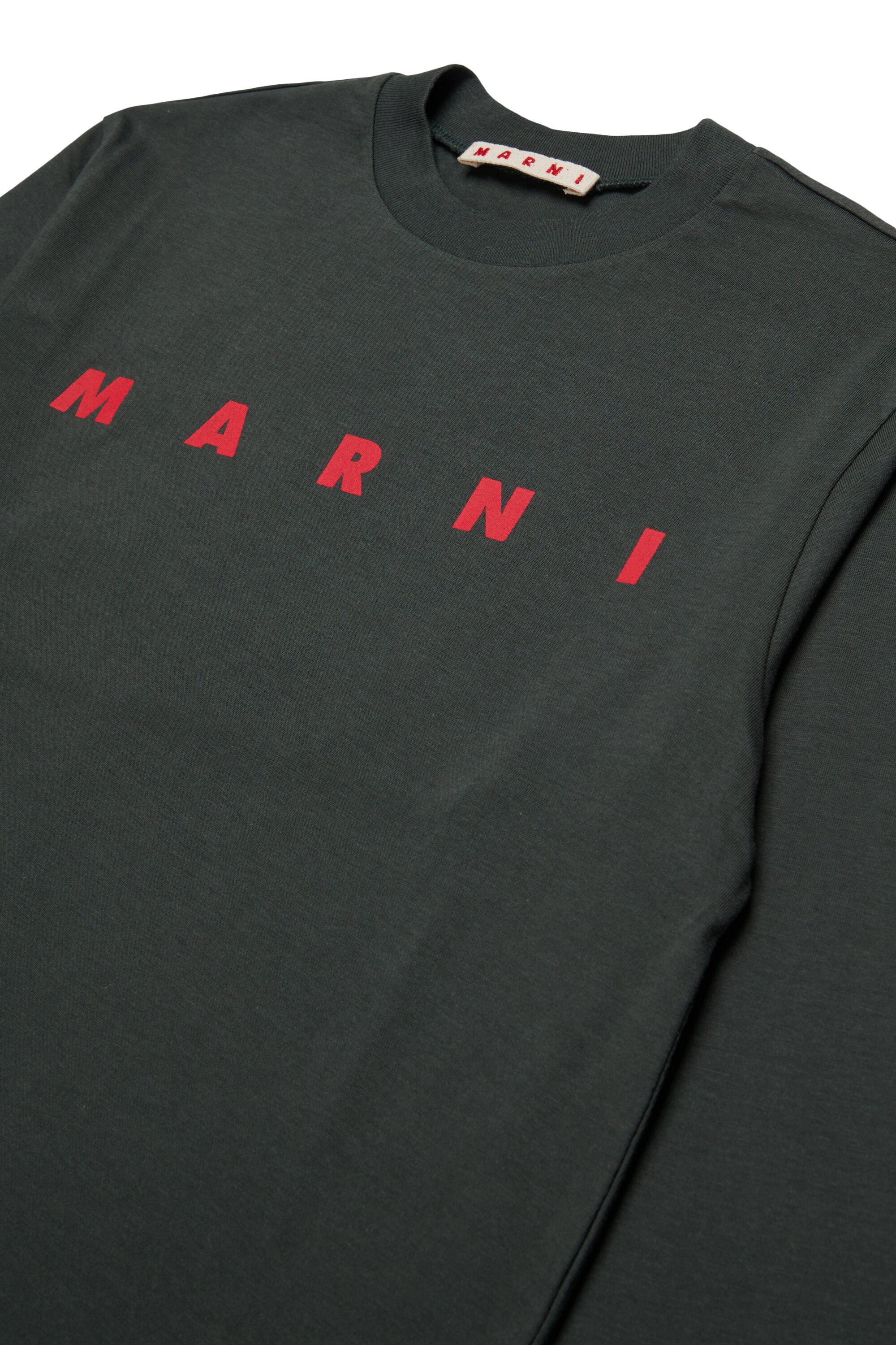 Long sleeves jersey T-shirt with Marni logo