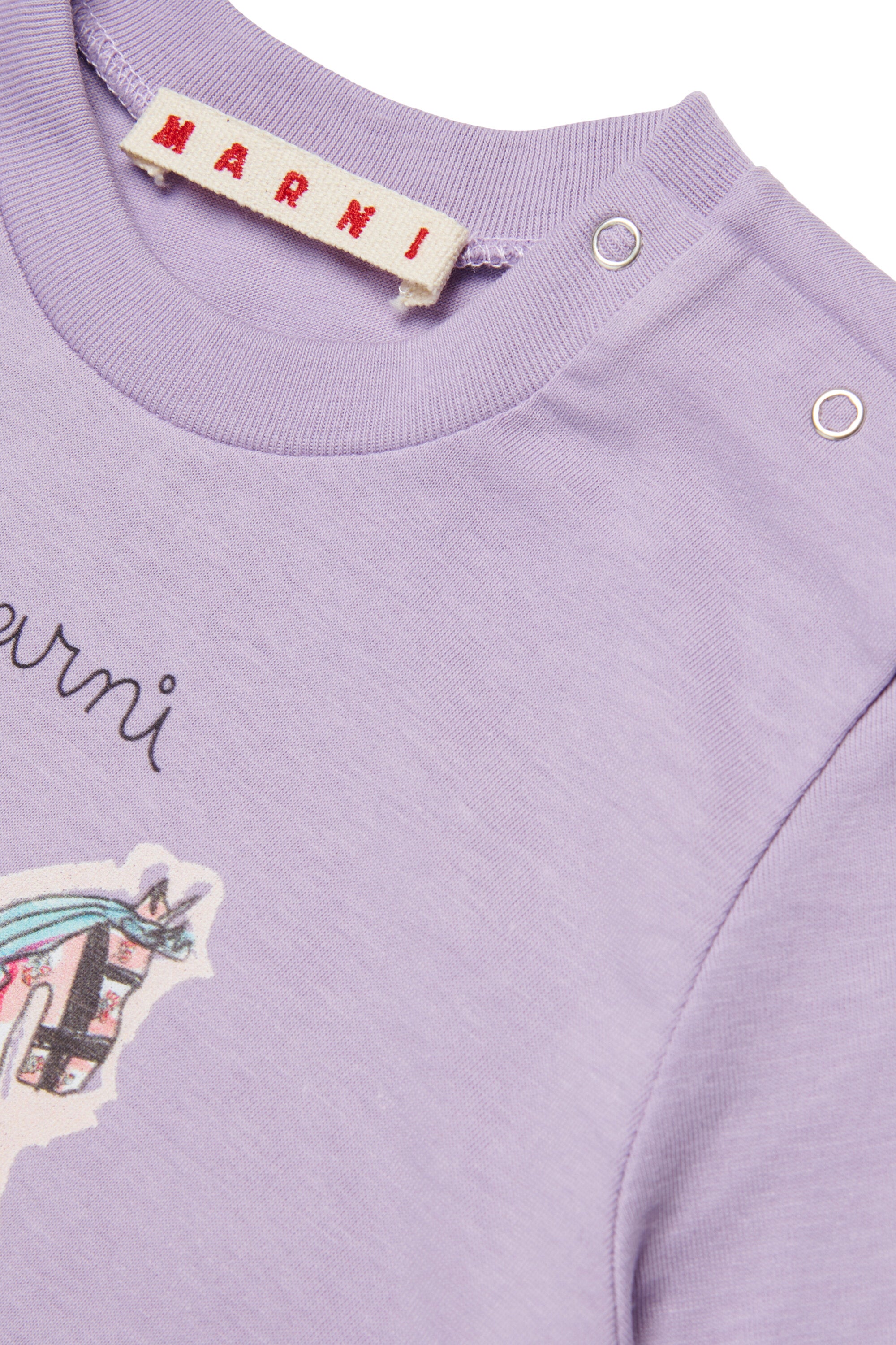 Camiseta de cuello redondo con logo