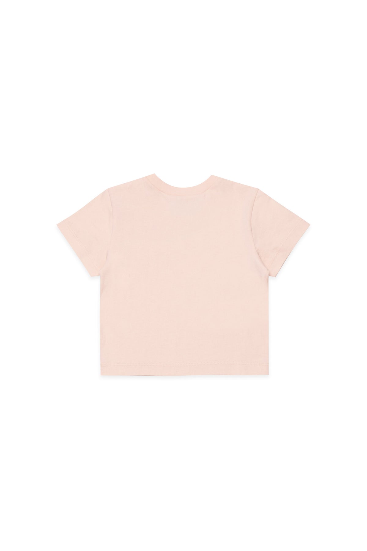Camiseta con logotipo y bordado floral