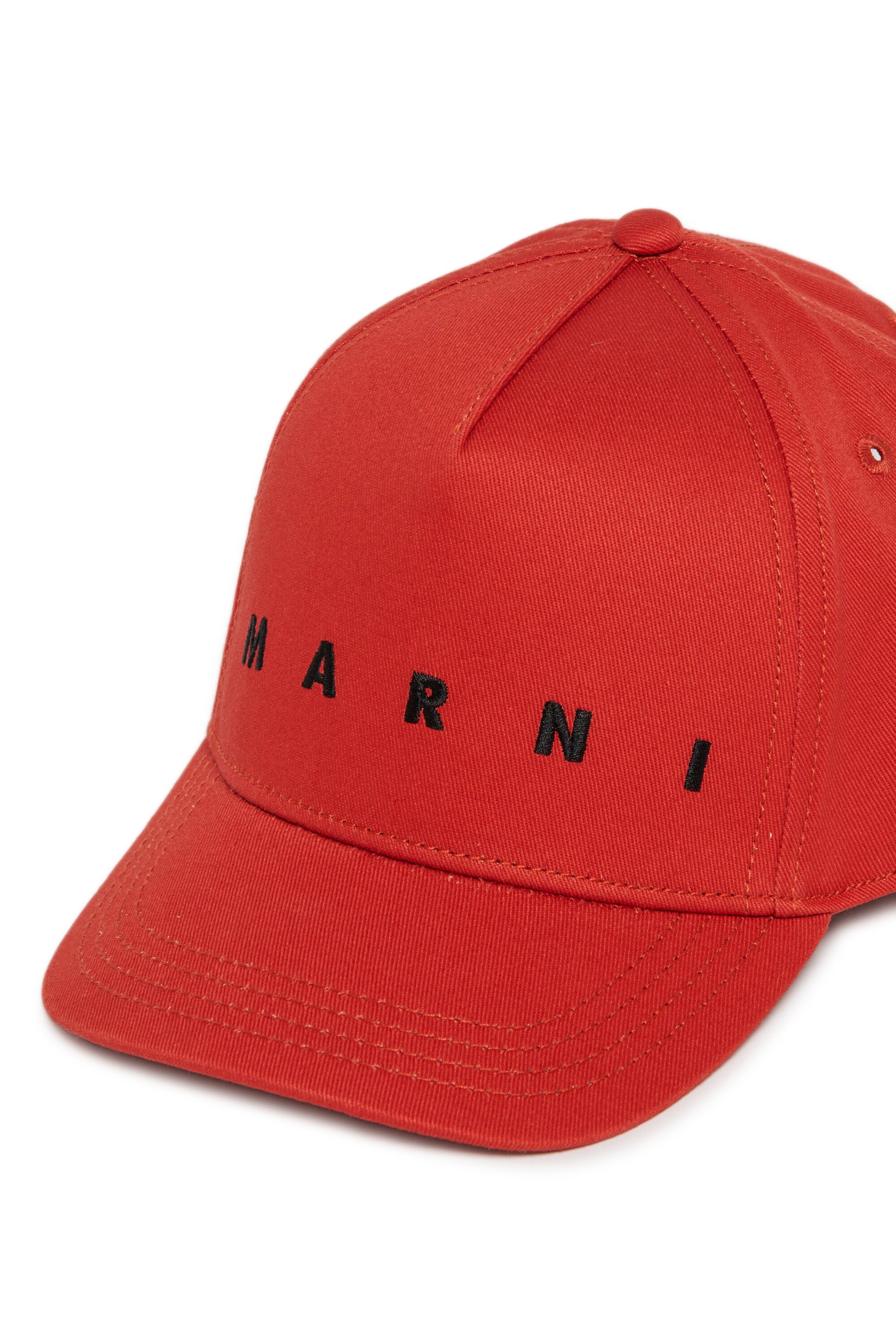 Cappello da baseball in gabardina con logo