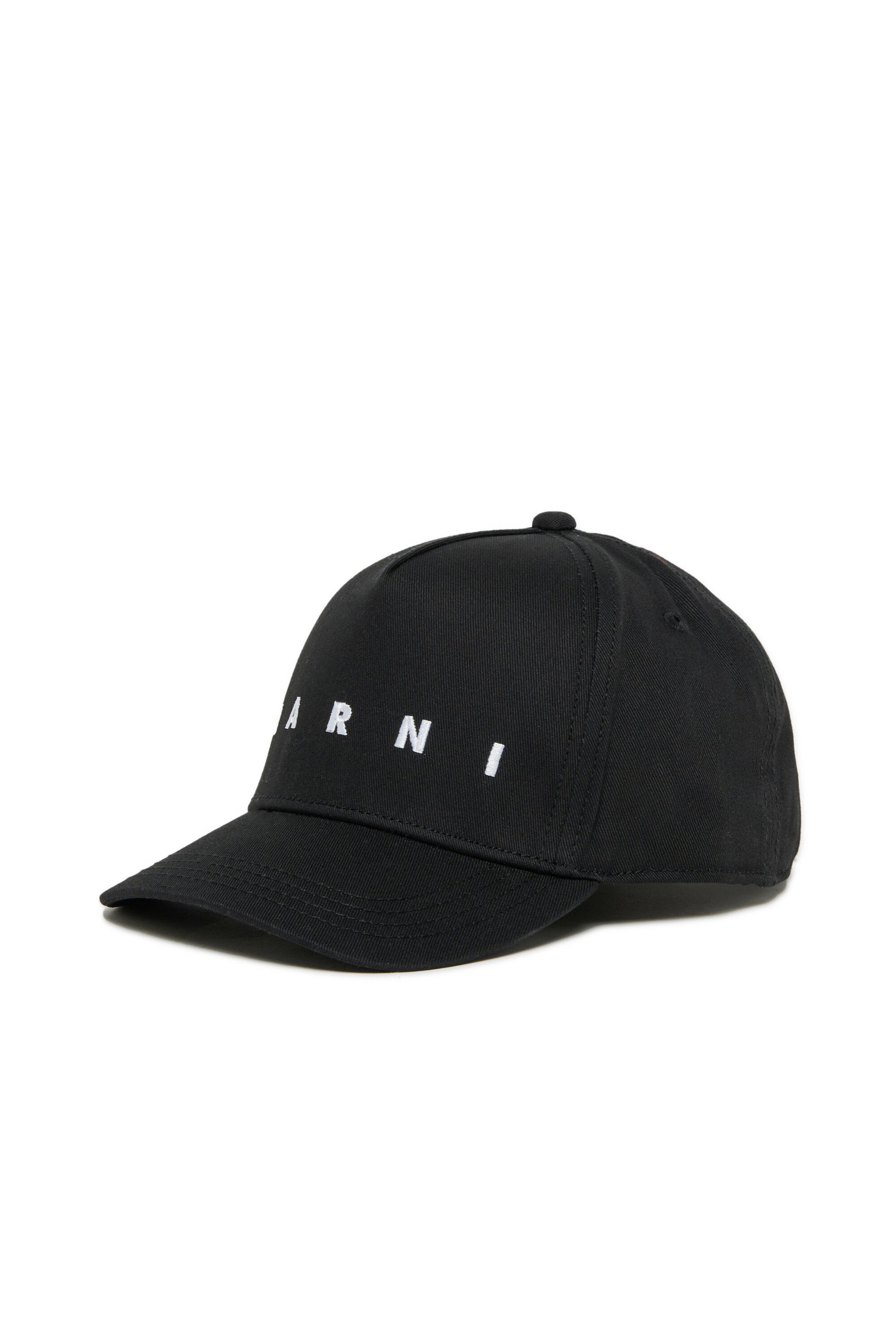 Cappello da baseball in gabardina con logo