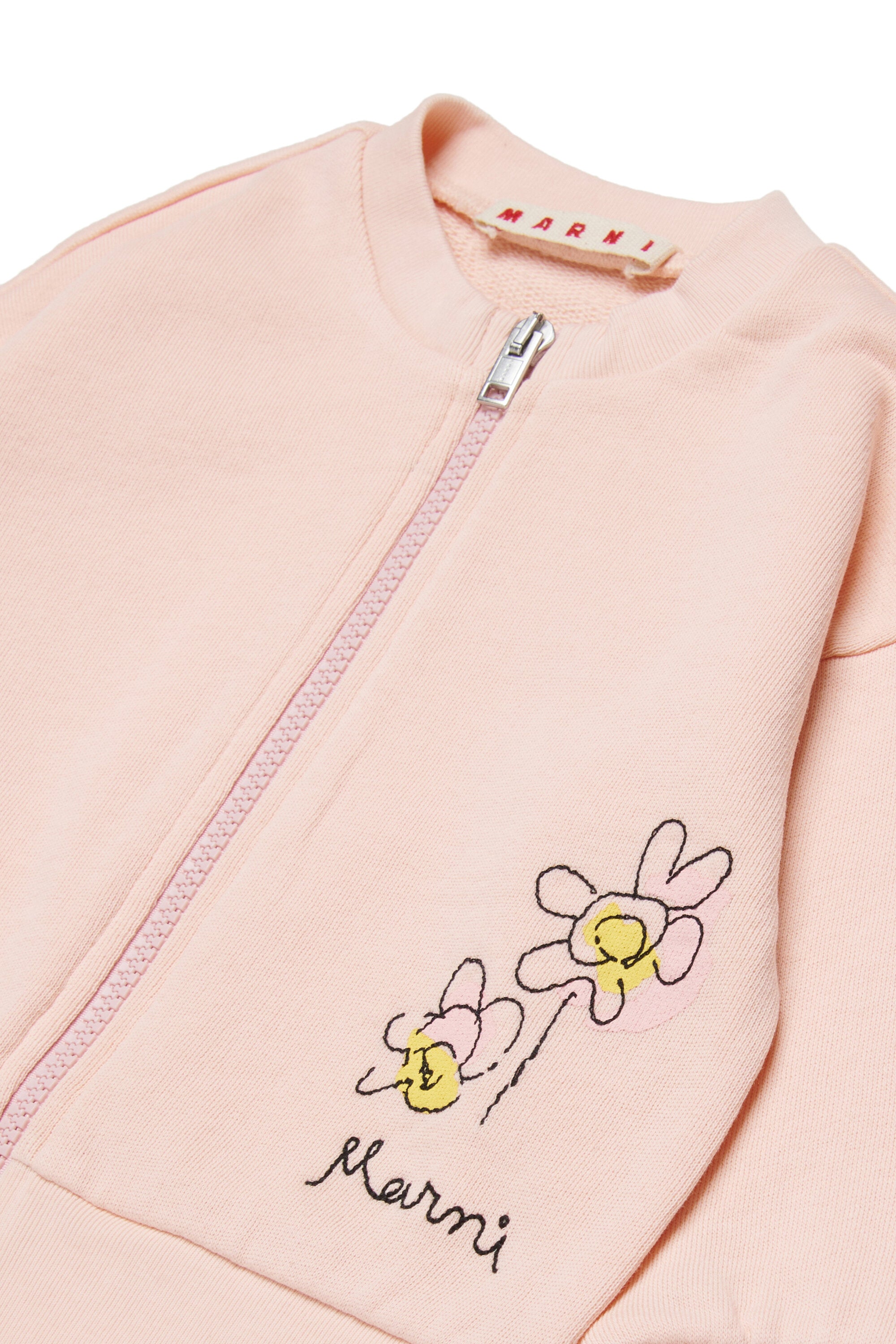 Felpa full zip con logo