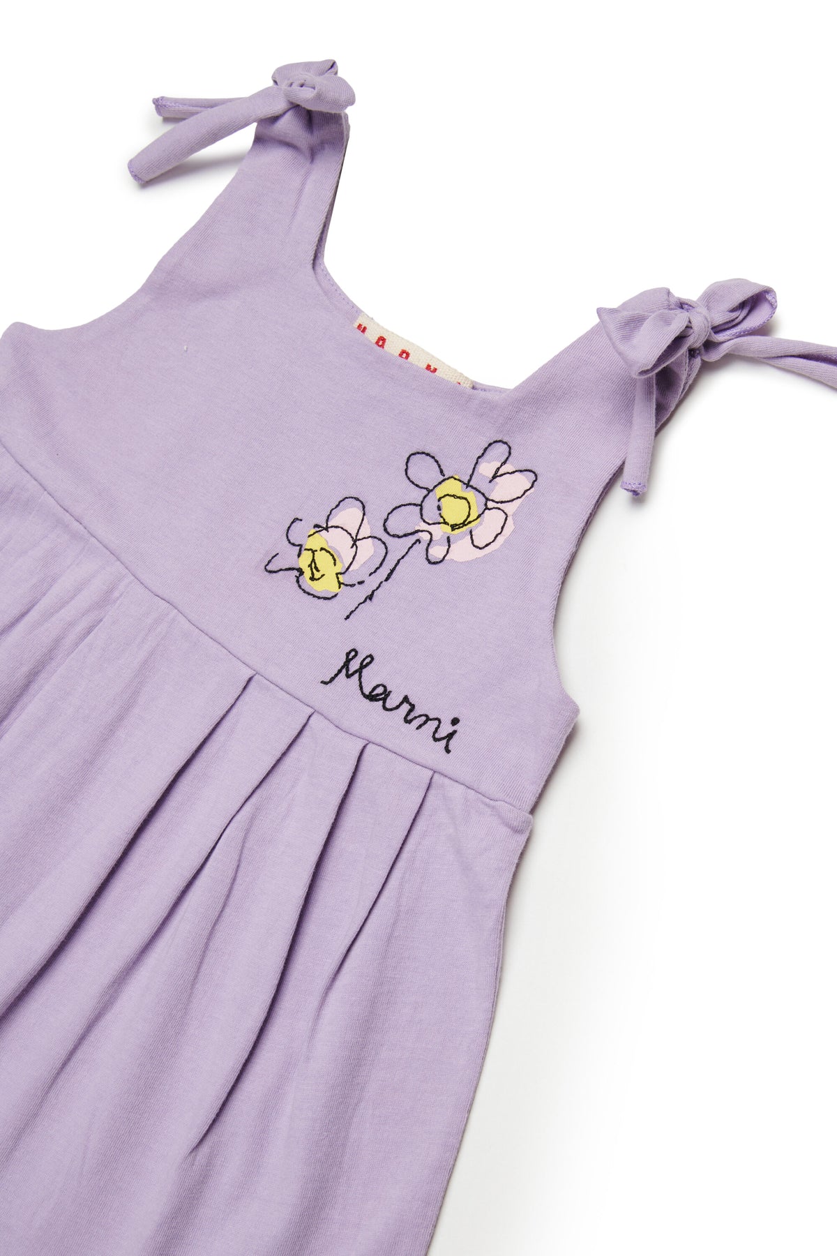 Kleid mit bestickten Blumen und Schleifen