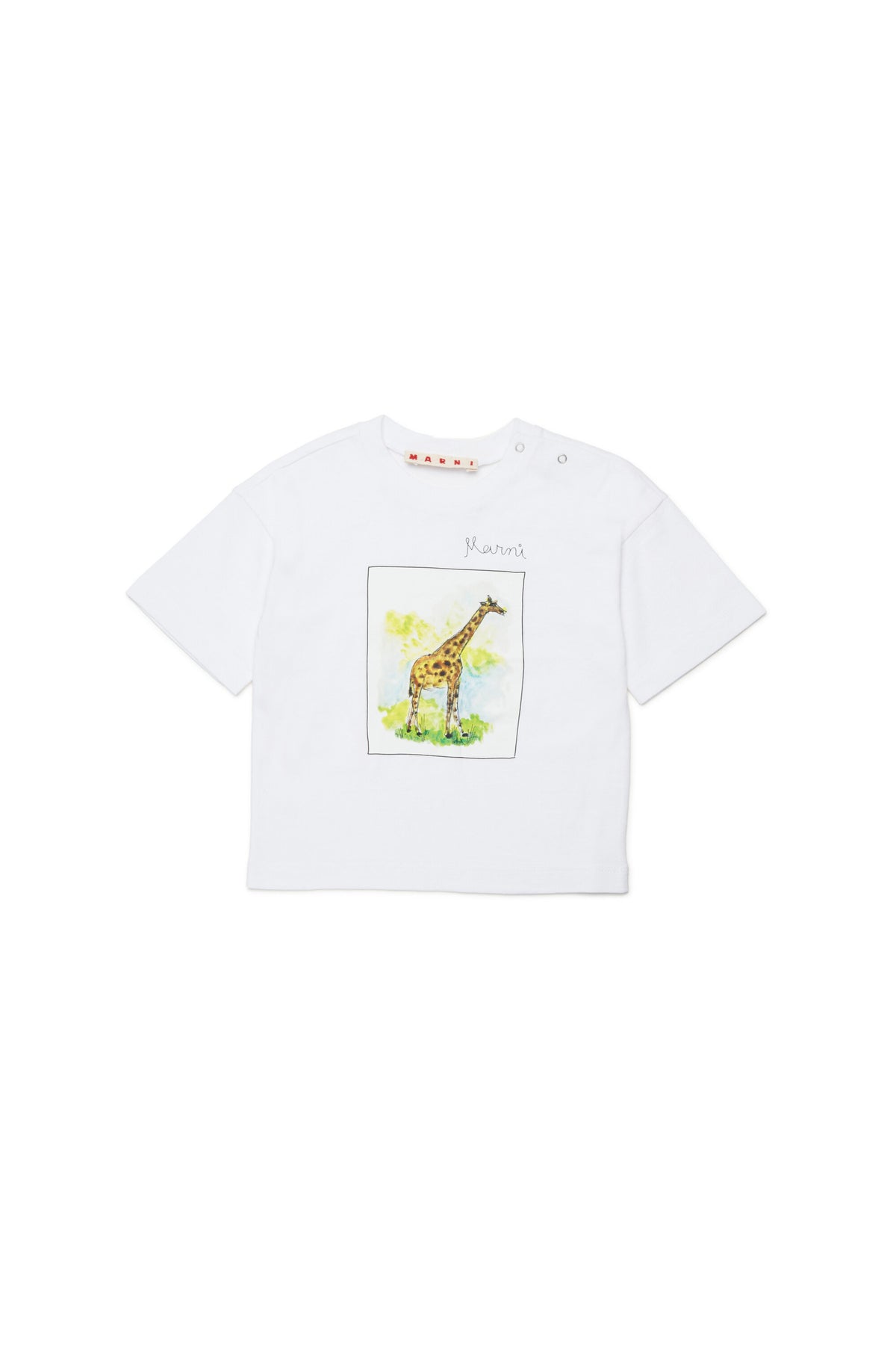 T-shirt avec imprimé girafe et logo