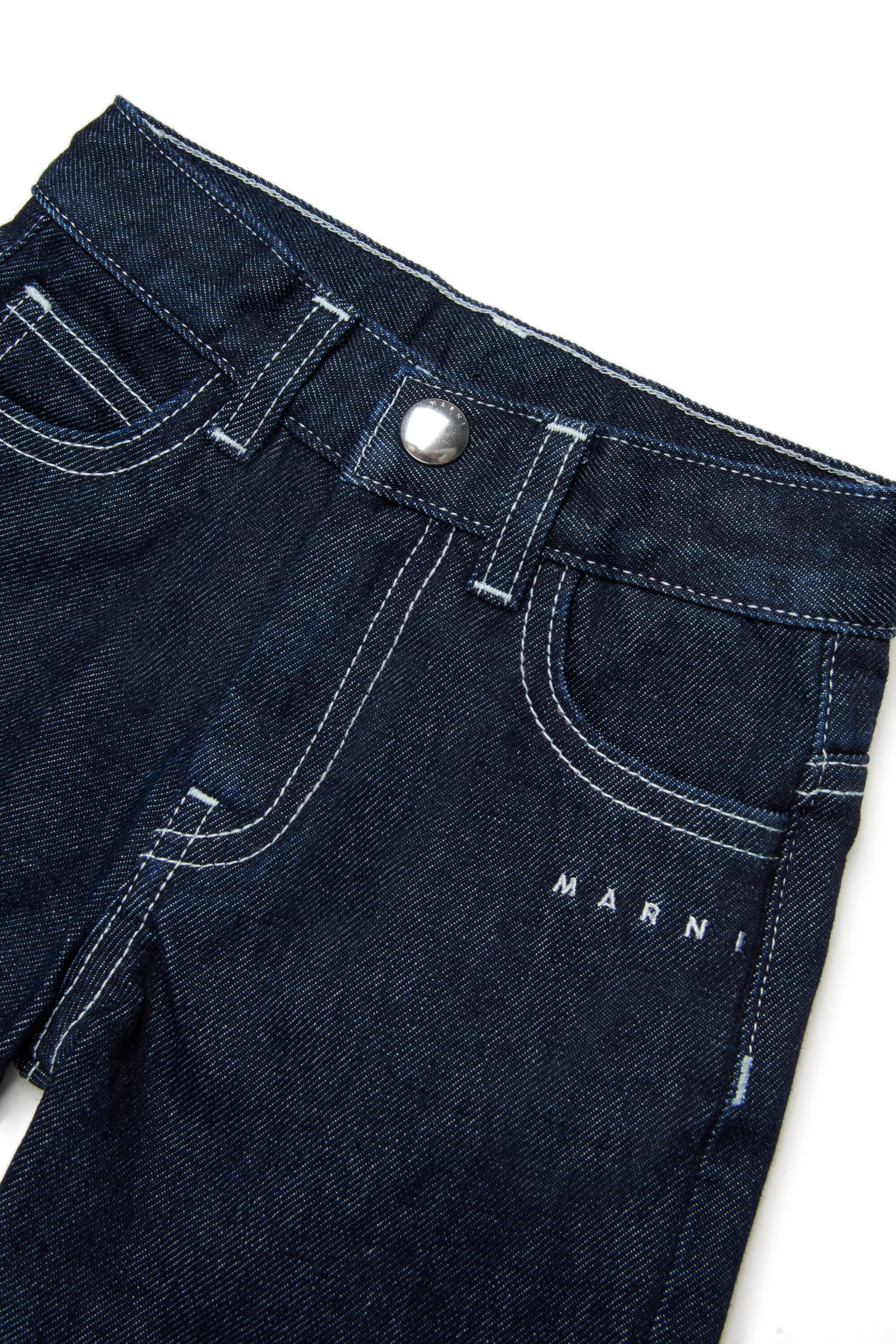 Shorts denim blu scuro