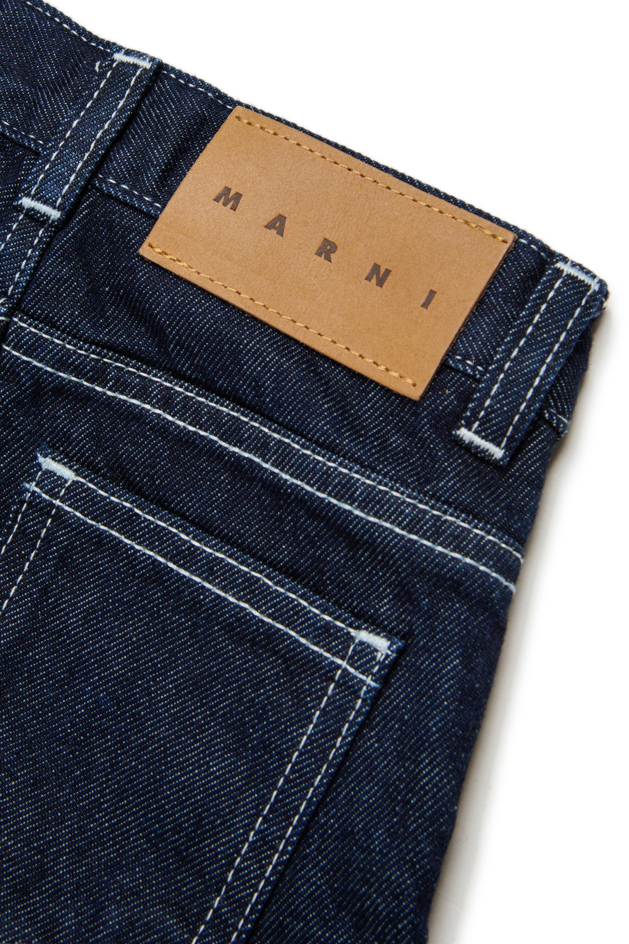 Dunkelblaue Denim-Shorts