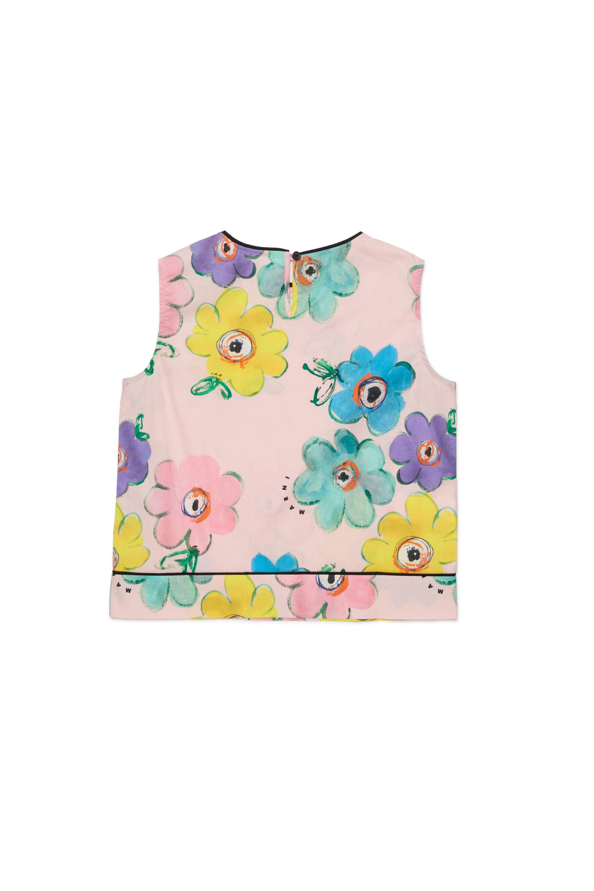 Camicia smanicata stampa floreale